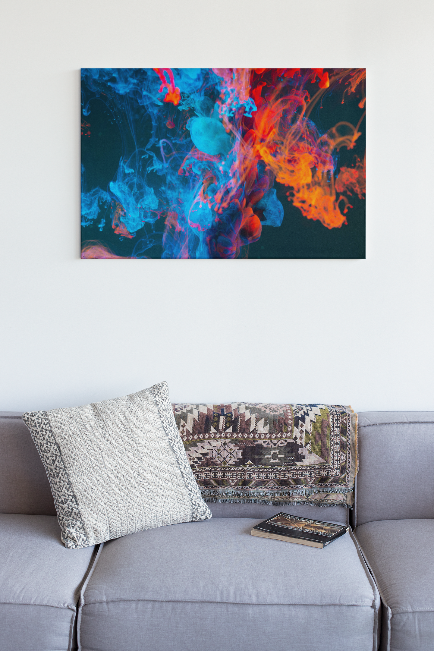 Abstract Texture Splash Pattern Background Art Paint Glass Wall Art