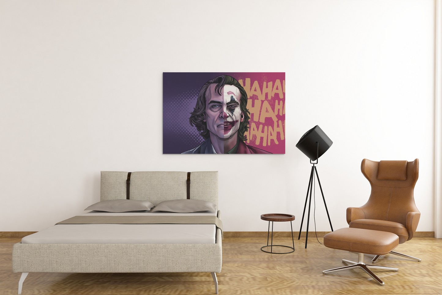 Joaquin Phoenix Joker Glass 3 Acrylic Glass Wall Art Print - Unique Print Designs for Your Home