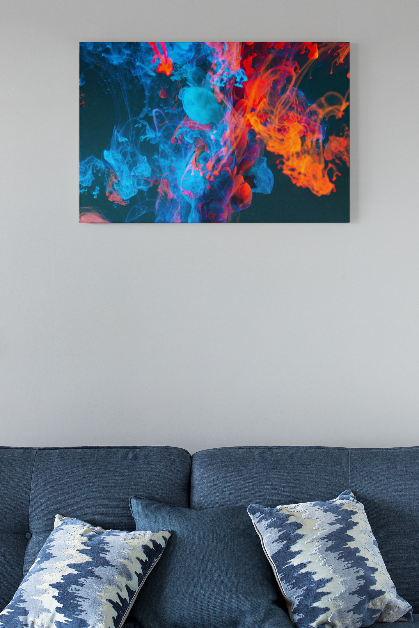 Abstract Texture Splash Pattern Background Art Paint Glass Wall Art