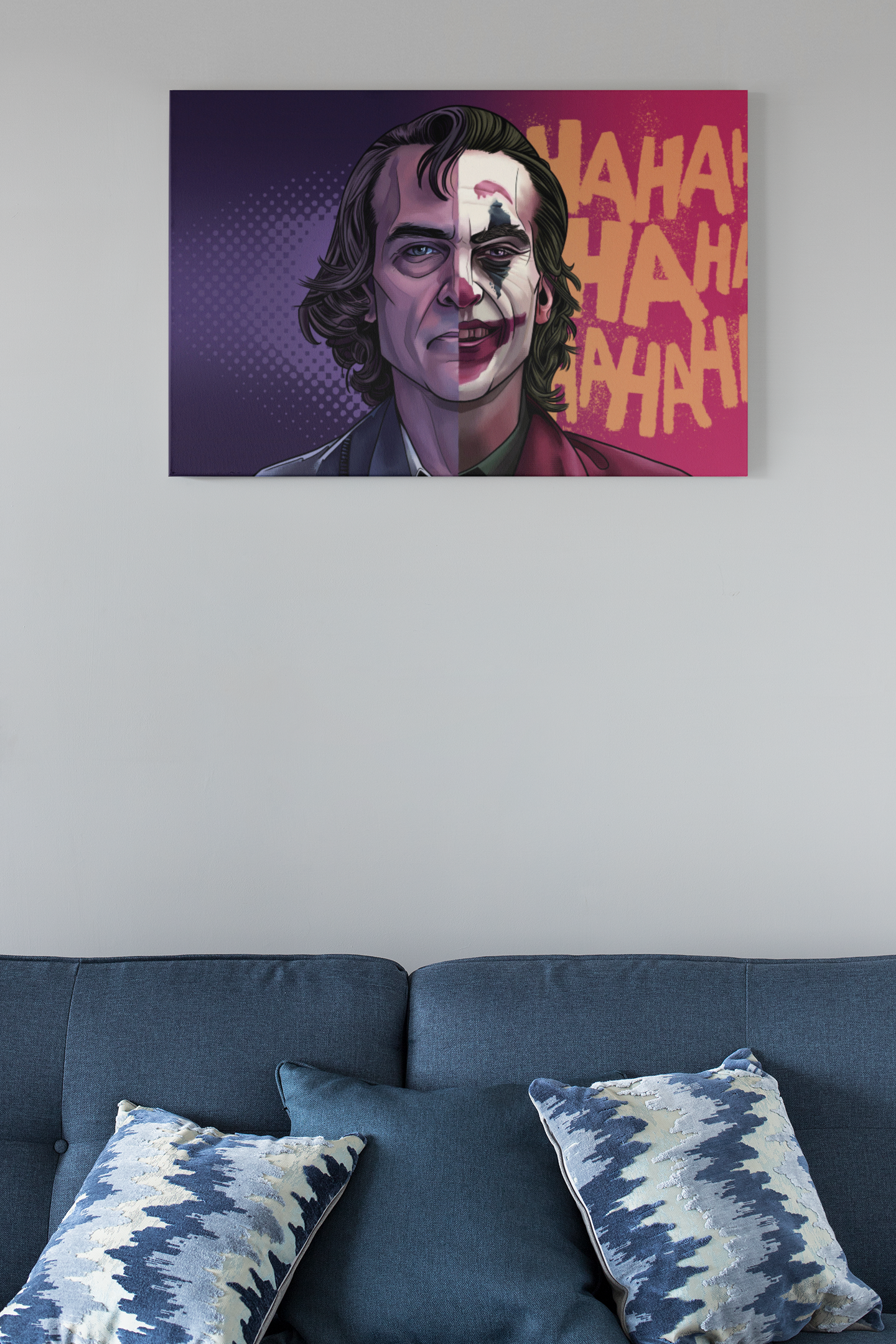 Joaquin Phoenix Joker Glass 3 Acrylic Glass Wall Art Print - Unique Print Designs for Your Home