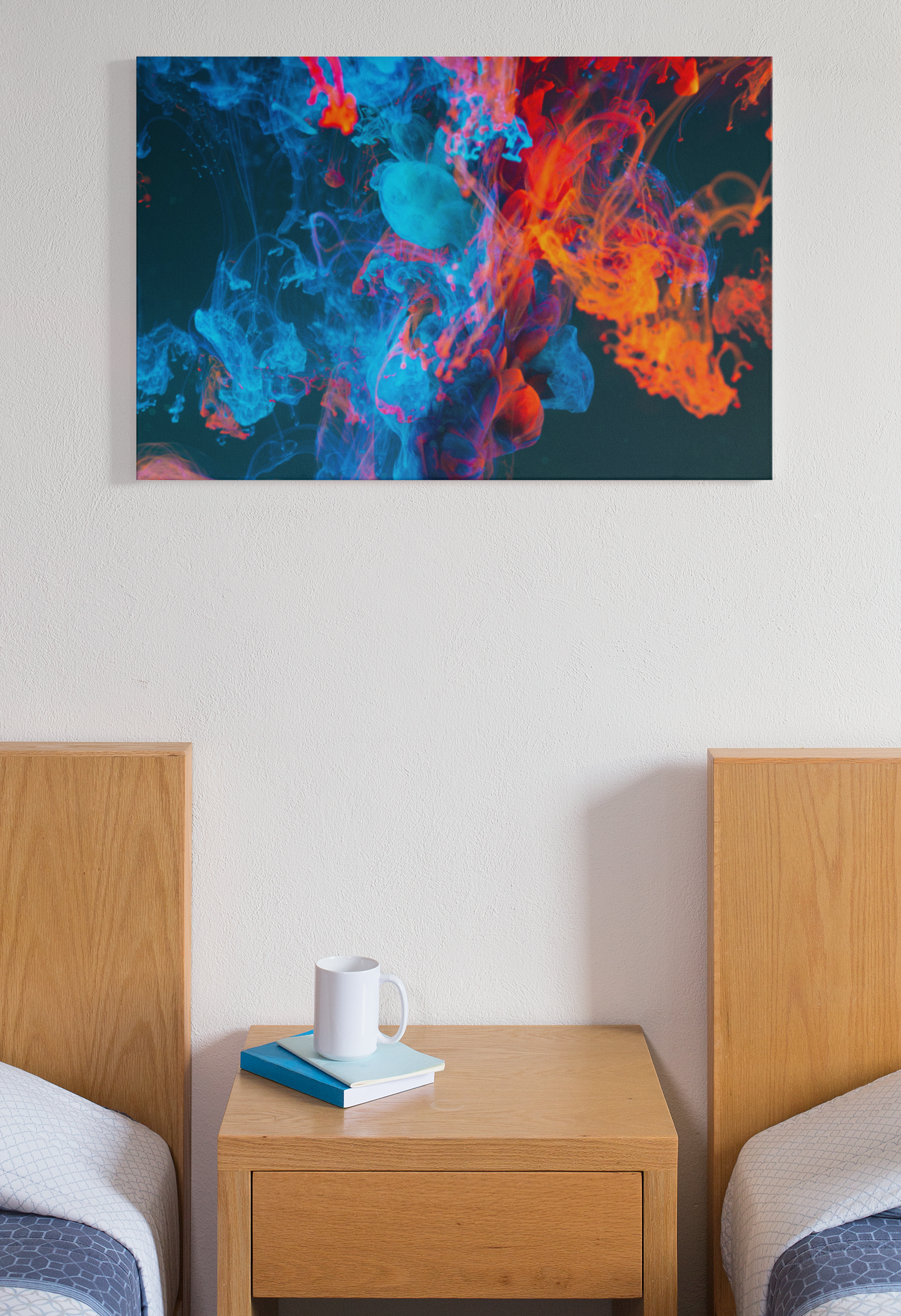 Abstract Texture Splash Pattern Background Art Paint Glass Wall Art