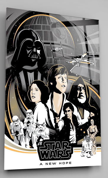 Star Wars A New Hope Acrylic Glass Wall Art – Glass Wall Prints