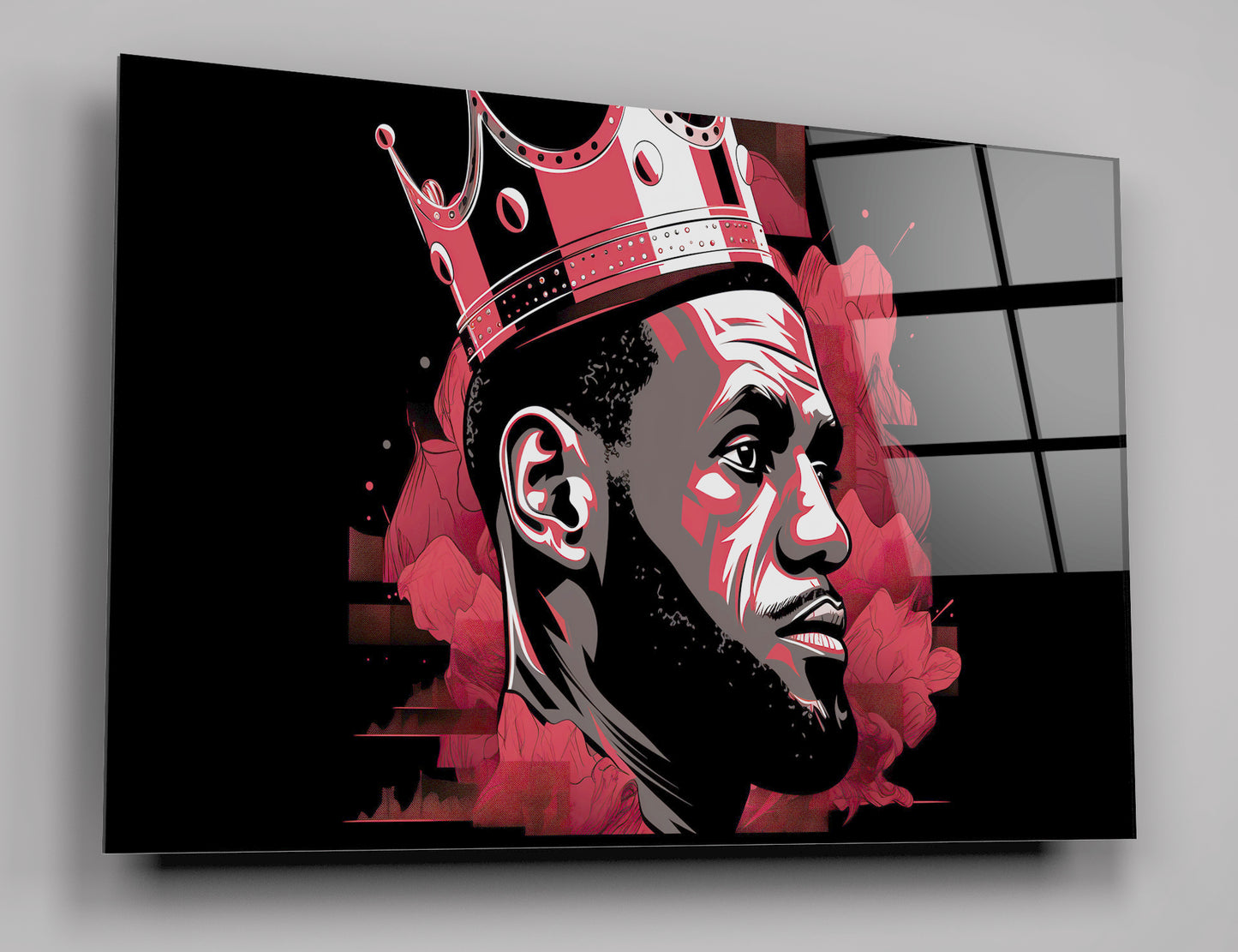 LeBron James Acrylic Glass Wall Art