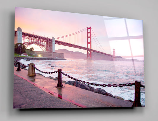 Golden Gate Bridge  San Francisco Acrylic Glass Wall Art