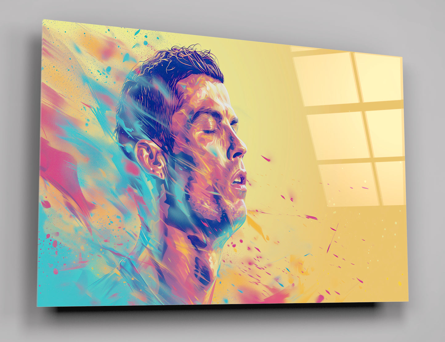 Cristiano Ronaldo Acrylic Glass Wall Art