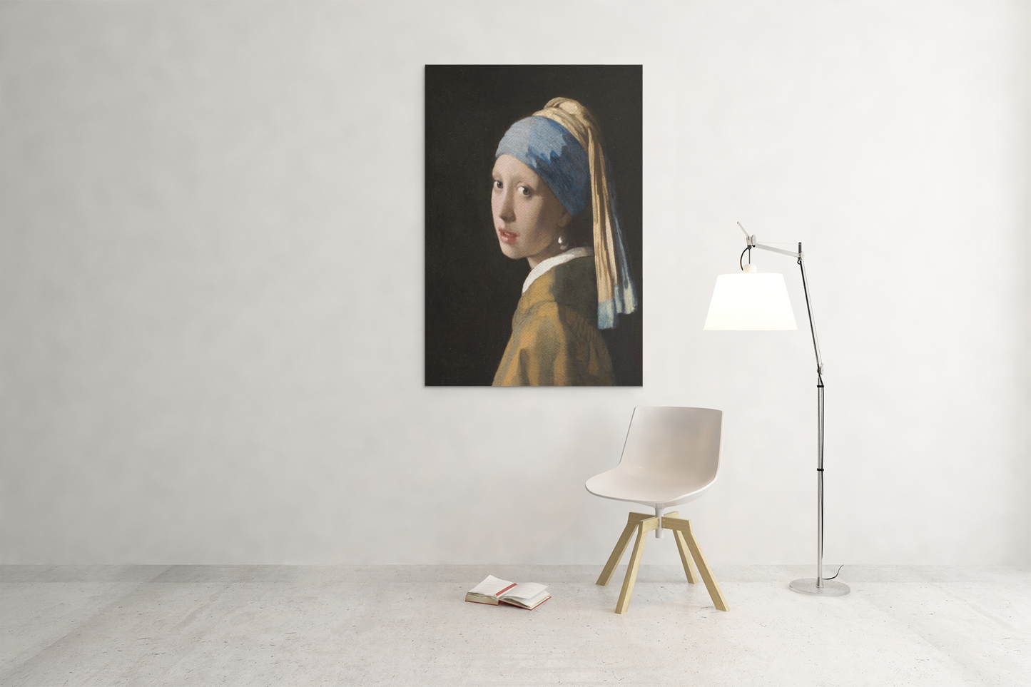 Johannes Vermeer’s Girl with a Pearl Earring Glass Wall Art