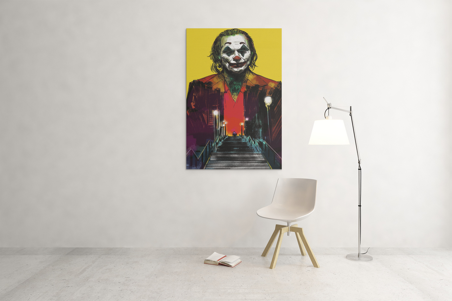 Joaquin Phoenix Joker Glass 2 Acrylic Glass Wall Art Print  - Unique Print Designs for Your Home