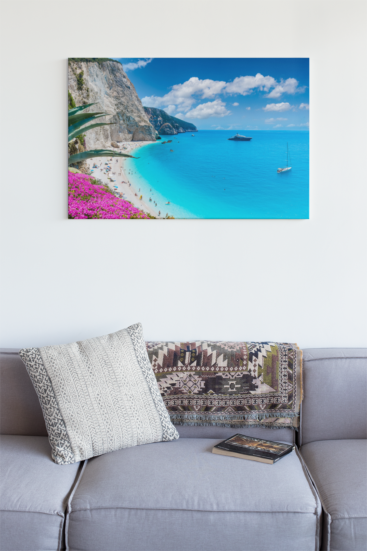 Lefkada Porto Katsiki Beach Acrylic Glass Wall Art