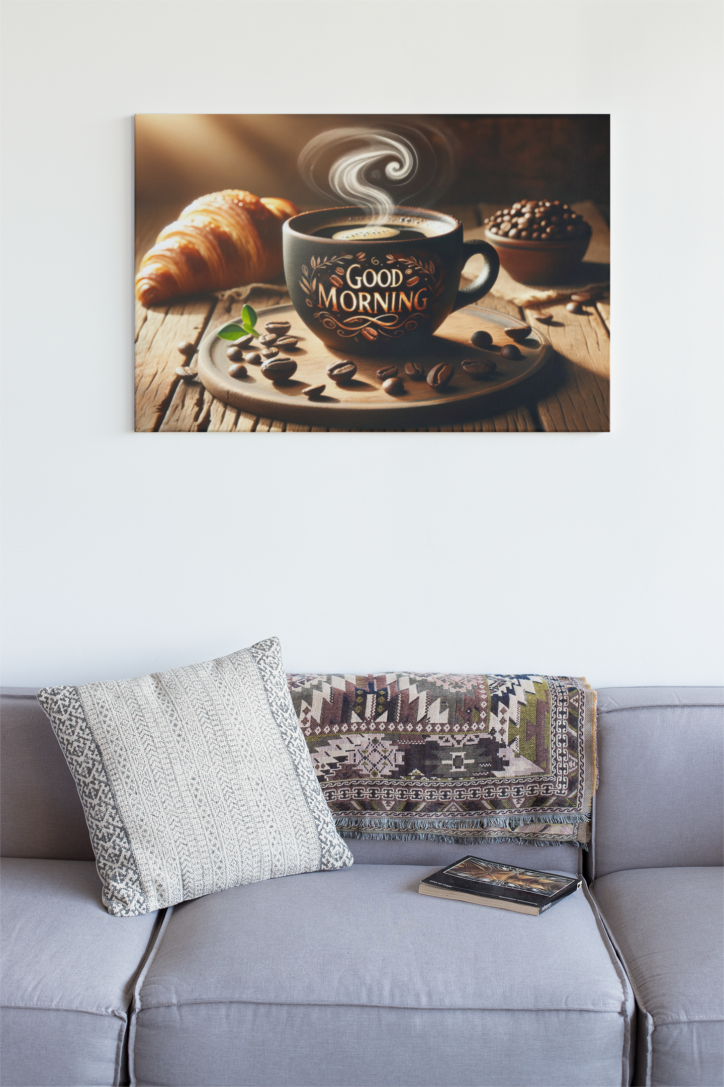 Good Morning Coffee Acrylic Glass Wall Art