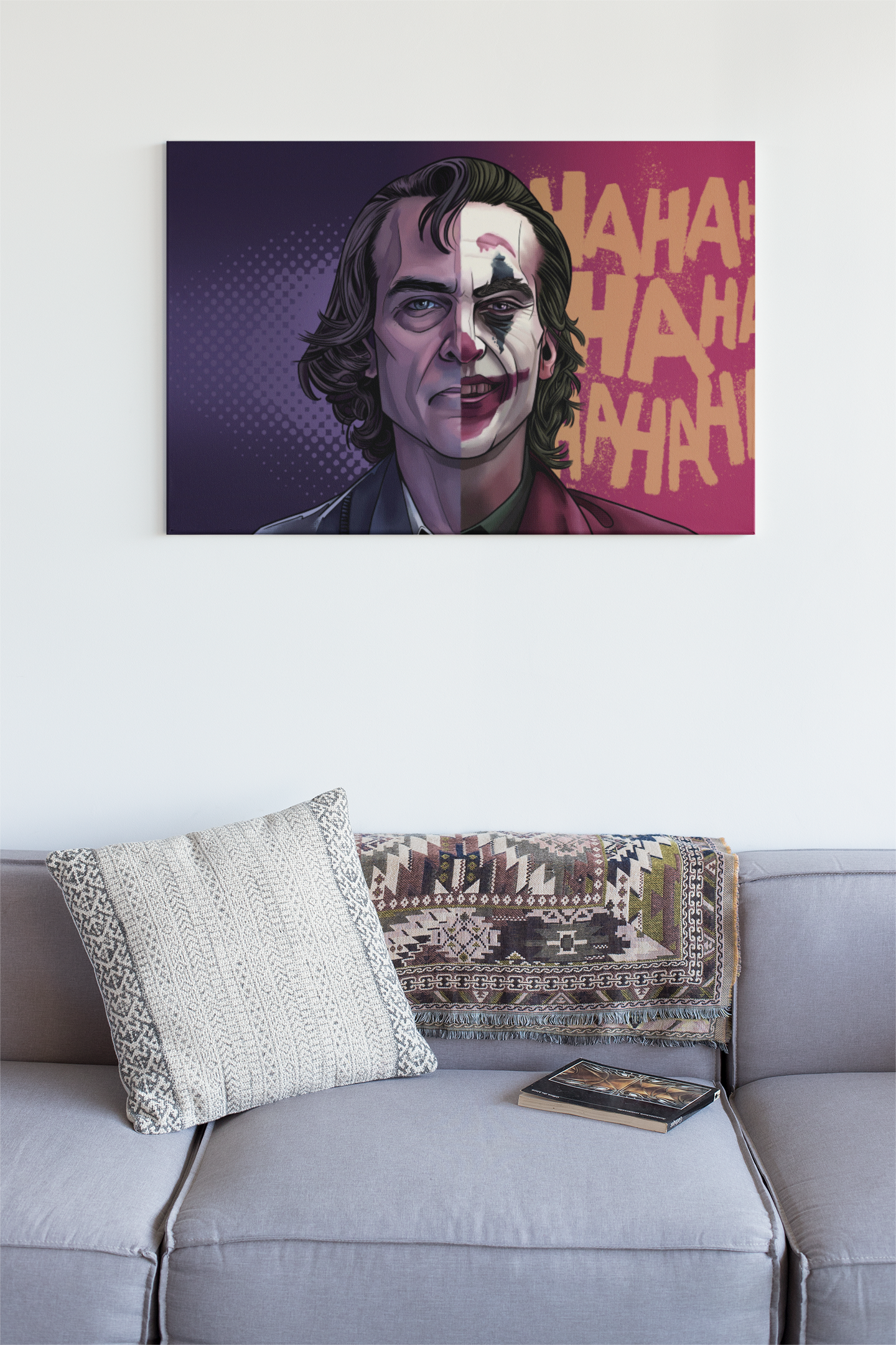 Joaquin Phoenix Joker Glass 3 Acrylic Glass Wall Art Print  - Unique Print Designs for Your Home