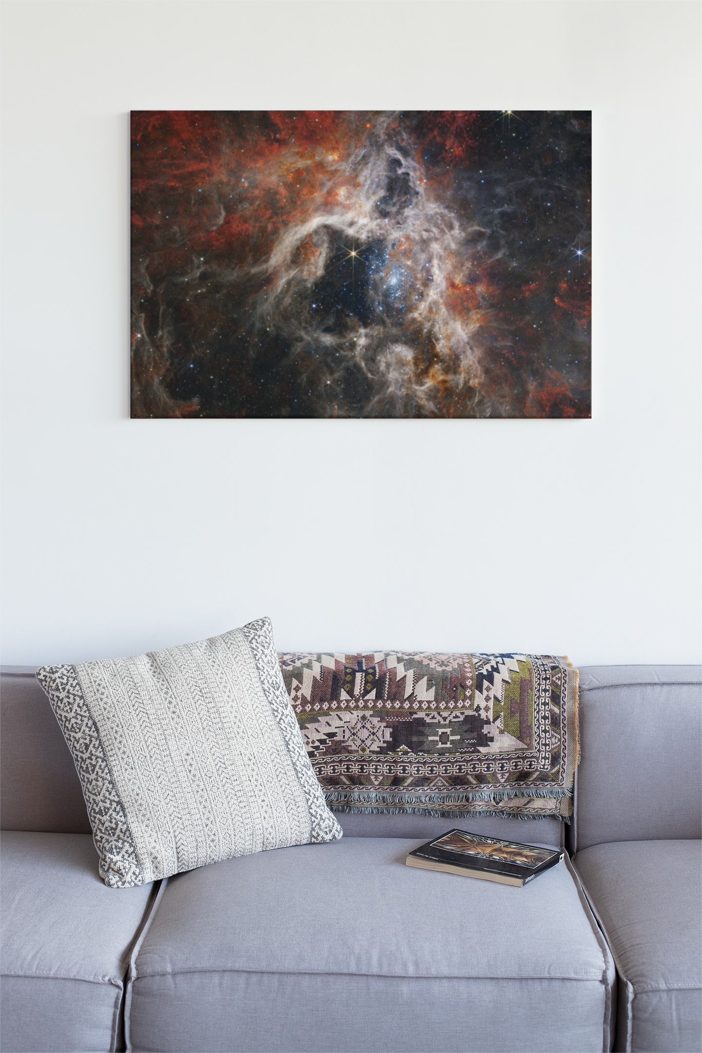 Tarantula Nebula NASA's James Webb Telescope Glass Wall Art