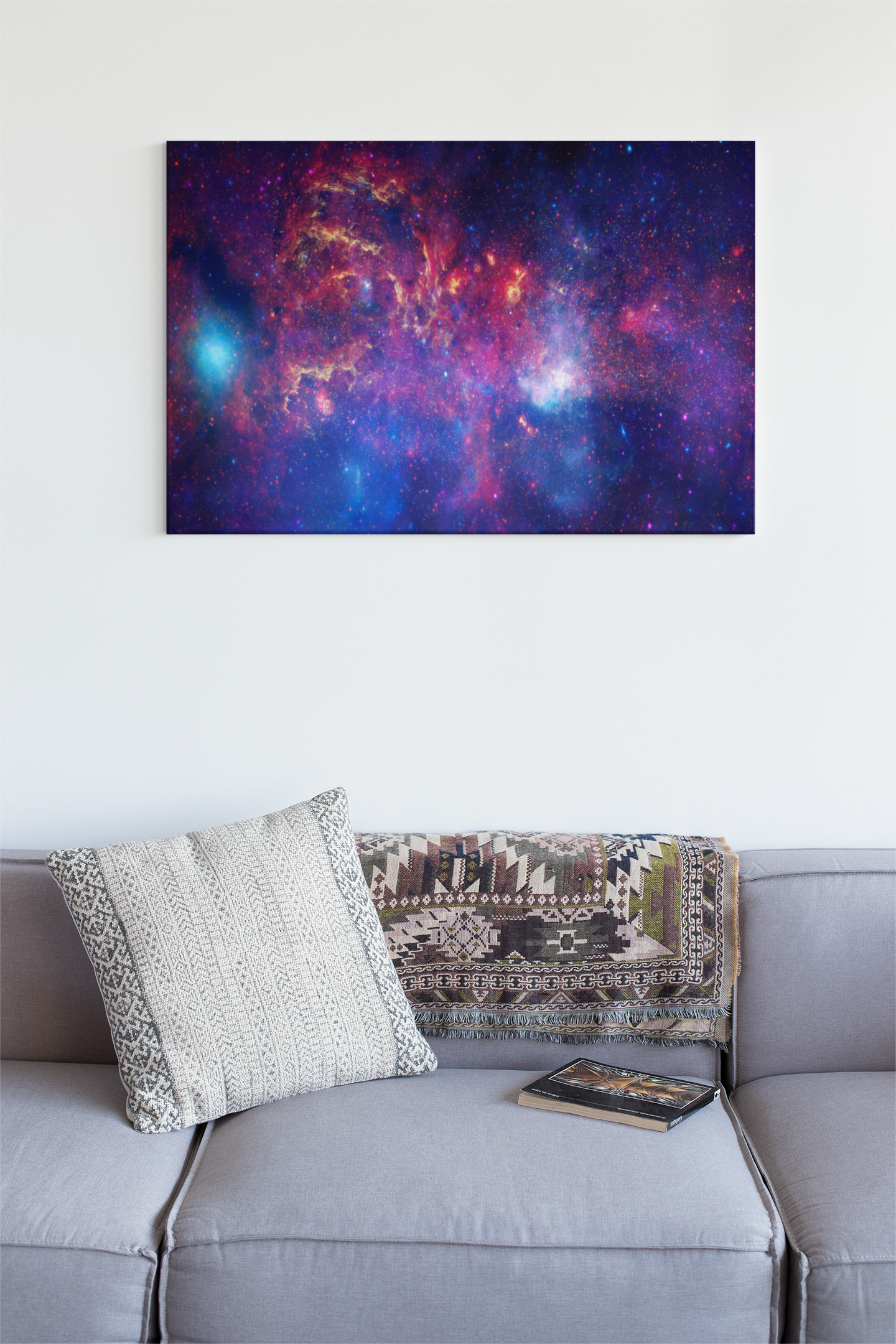 Central Region Of The Milky Way galaxy From NASA Glass Wall Art Print