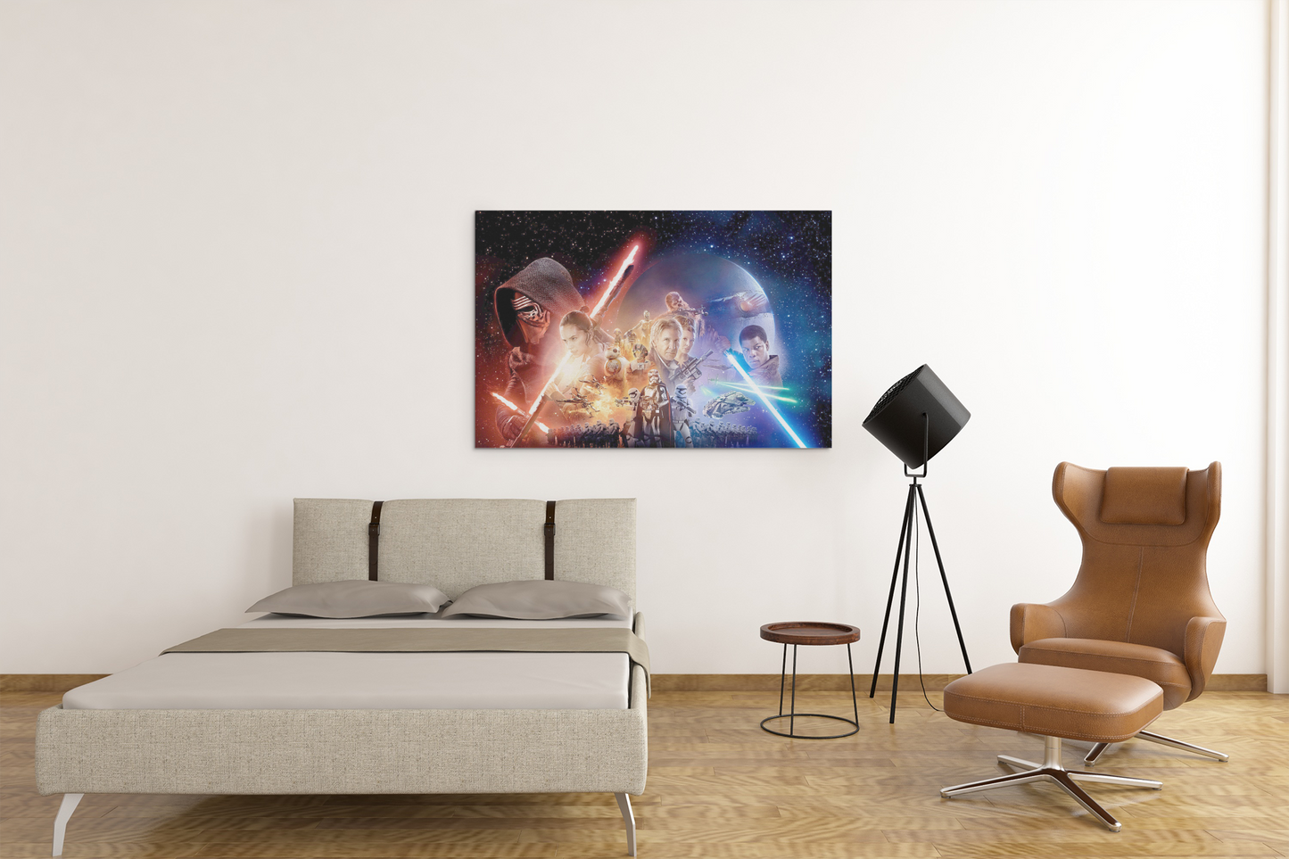 Star Wars The Force Awakens Glass Wall Art