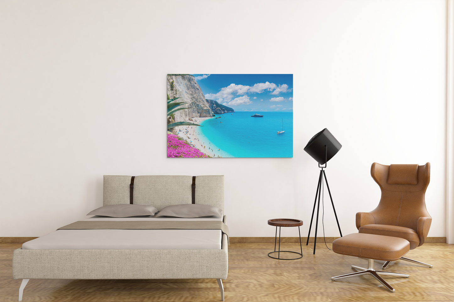 Lefkada Porto Katsiki Beach Acrylic Glass Wall Art