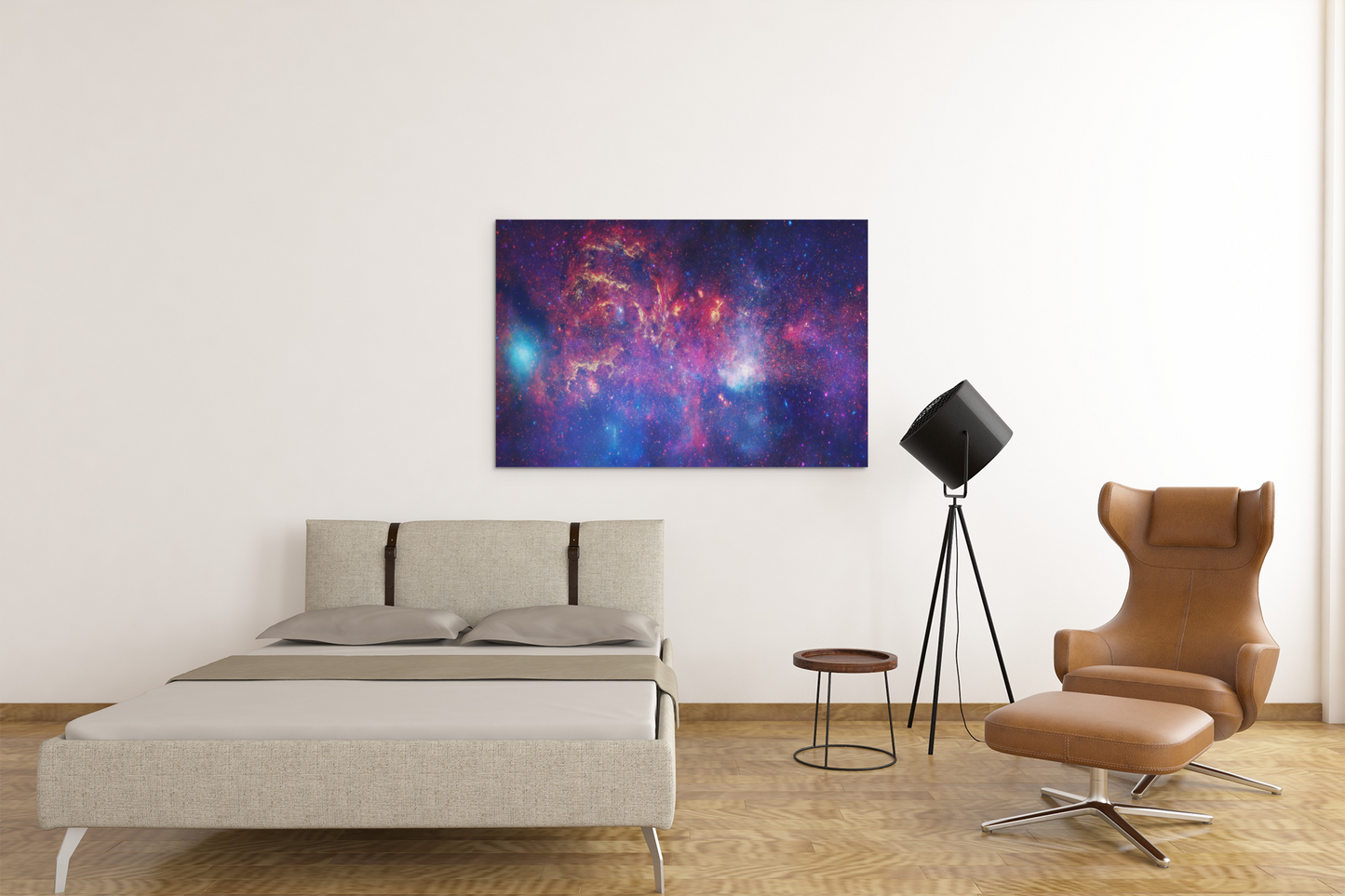 Central Region Of The Milky Way galaxy From NASA Glass Wall Art Print