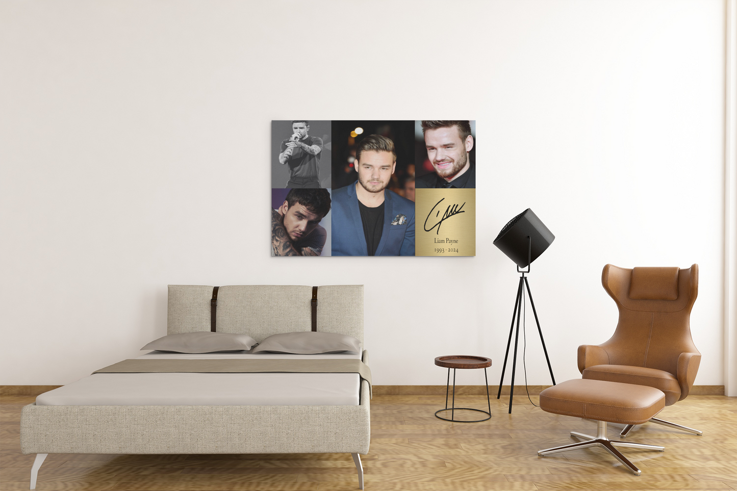 Liam Payne One Direction 1d Reproduction Signature Memorial Acrylic Glass Wall Art