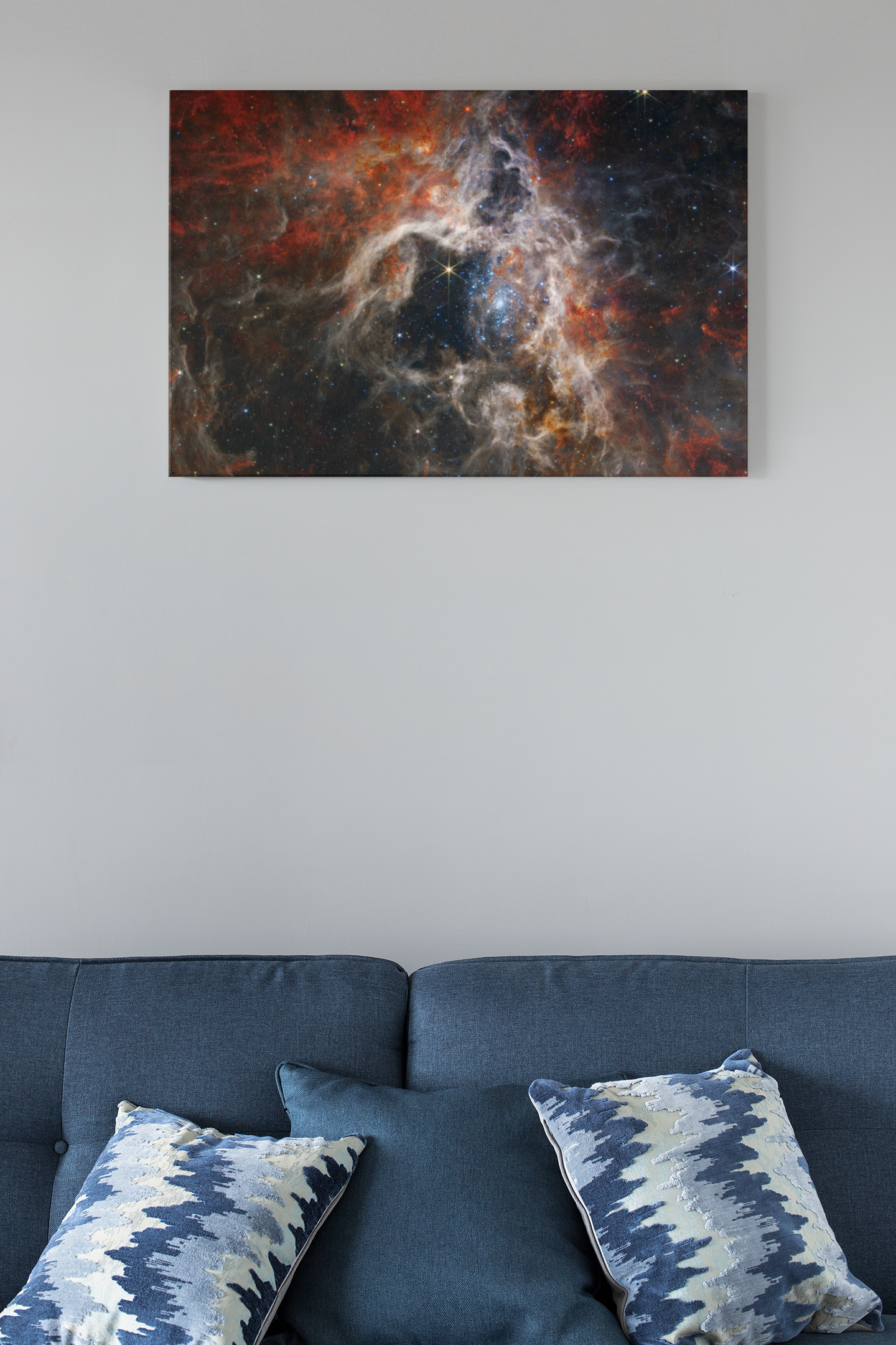 Tarantula Nebula NASA's James Webb Telescope Glass Wall Art