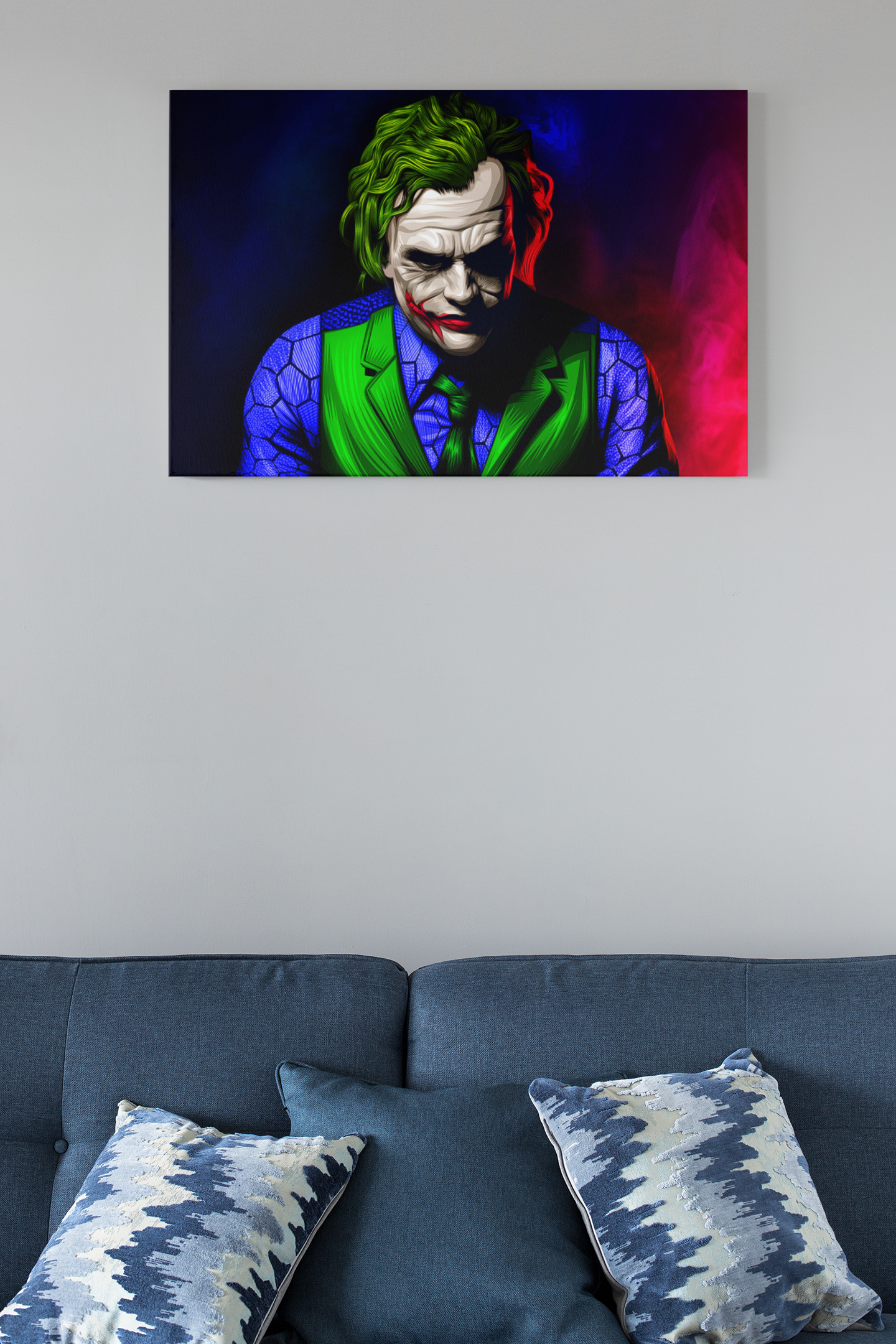 Heath Ledger Joker 1 Glass Print Wall Art - Unique Print Designs for Your Home