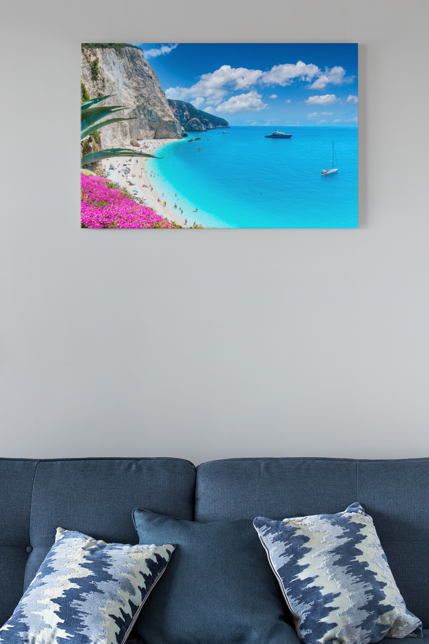 Lefkada Porto Katsiki Beach Acrylic Glass Wall Art