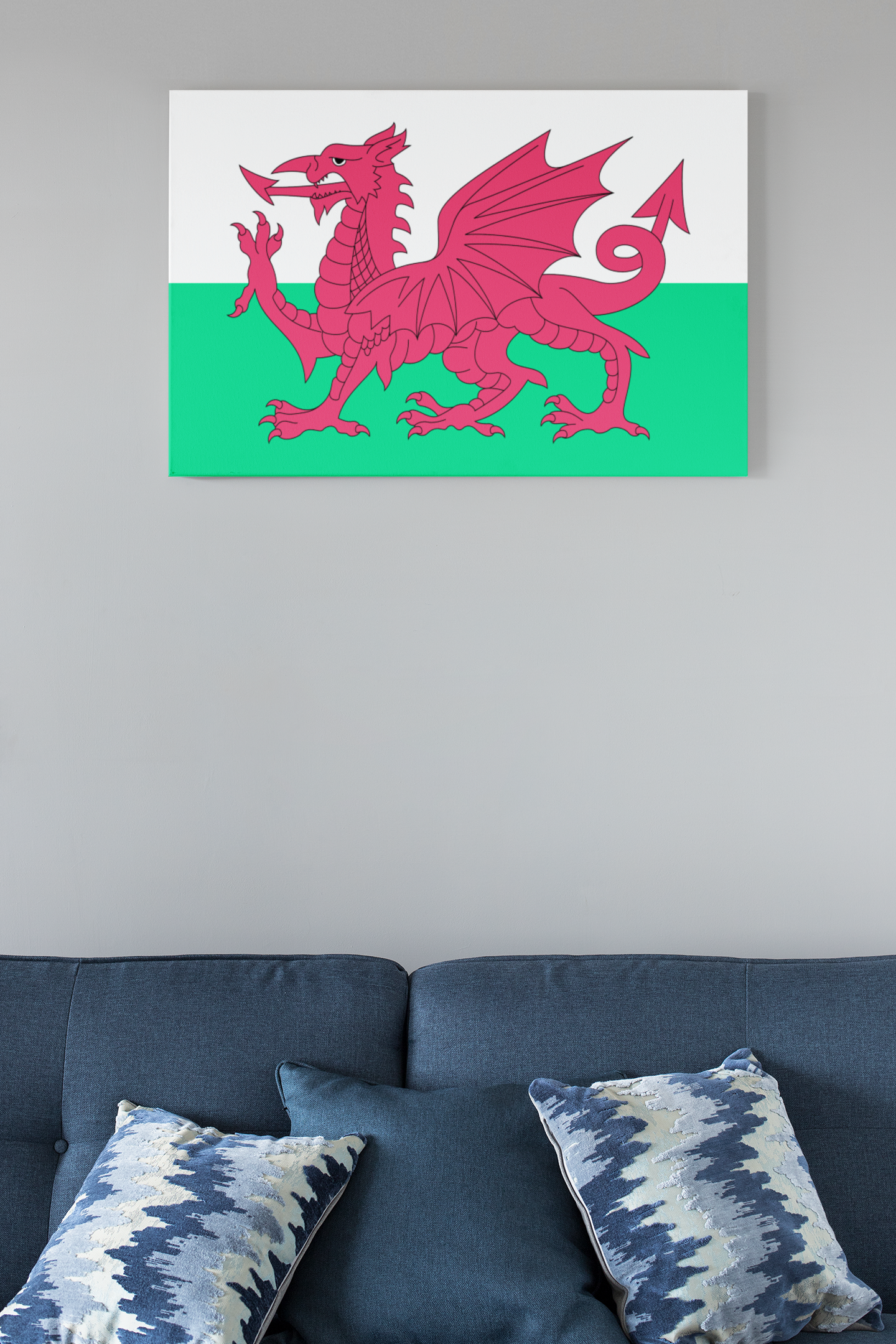 Wales Flag Acrylic Glass Wall Art