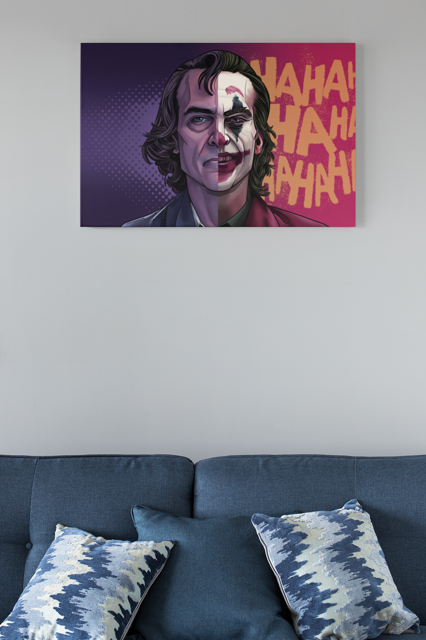 Joaquin Phoenix Joker Glass 3 Acrylic Glass Wall Art Print  - Unique Print Designs for Your Home