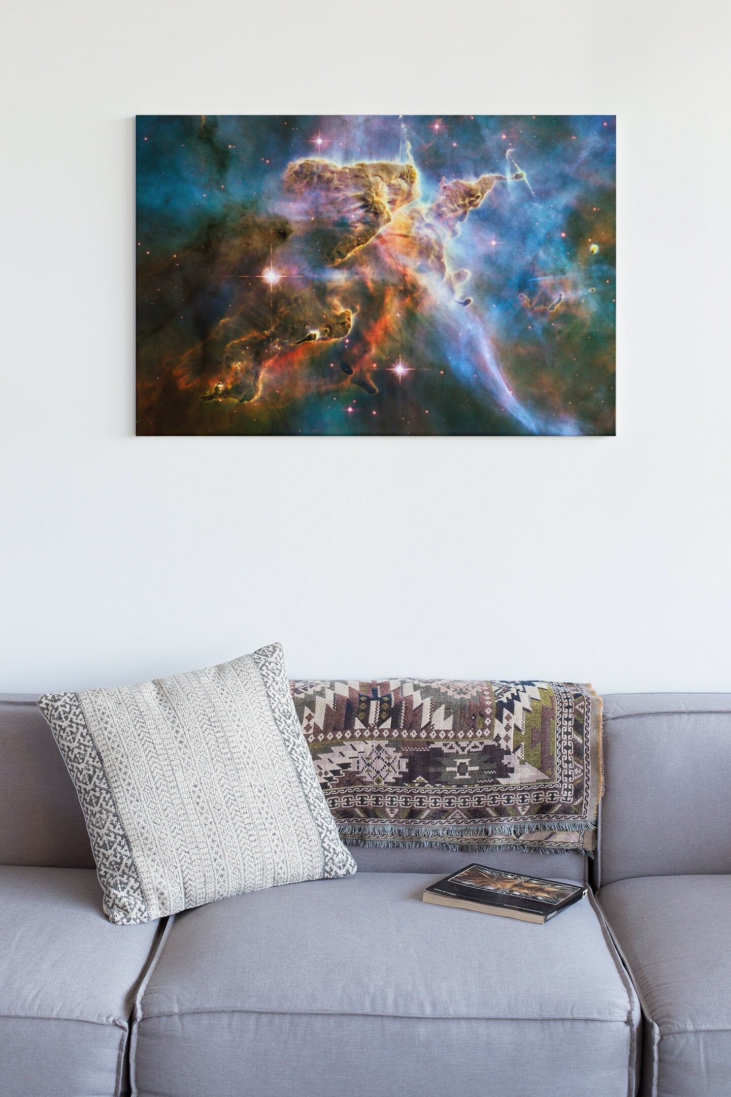 Nebula Space Galaxy Image Taken From The NASA Hubble Telescope High Gloss Acrylic Glass Wall Art Ready To Hang