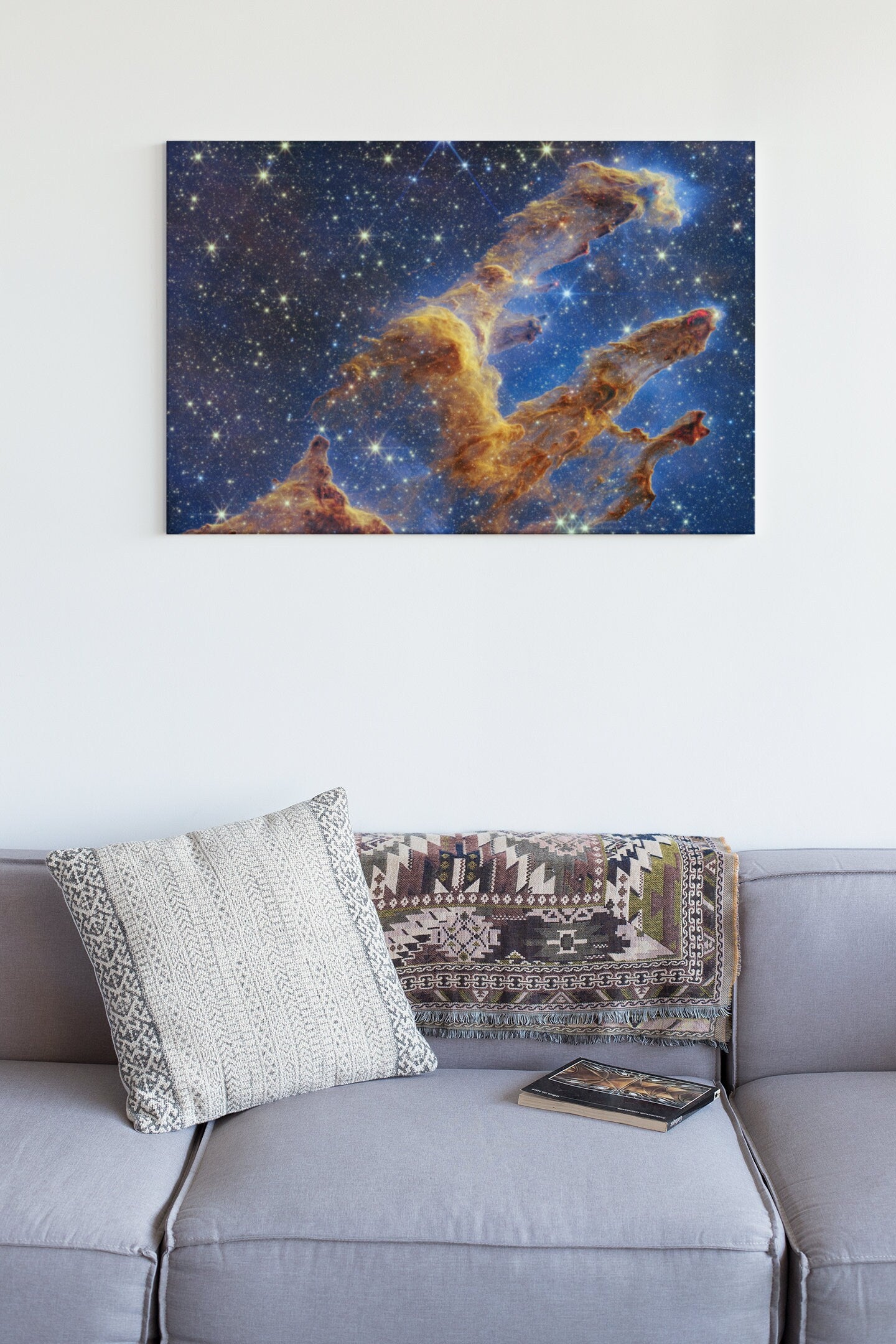 Pillars of Creation James Webb Space NASA Telescope High Gloss Acrylic Glass Wall Art Ready To Hang