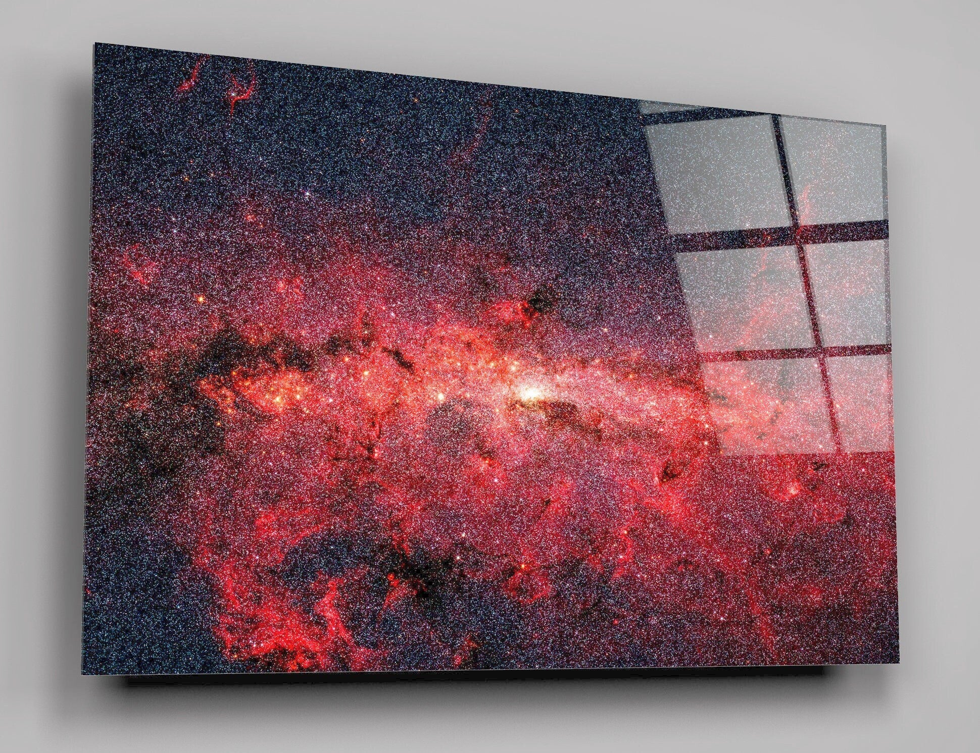 Milky Way Galaxy Stars NASA High Gloss Acrylic Glass Wall Art Ready To Hang