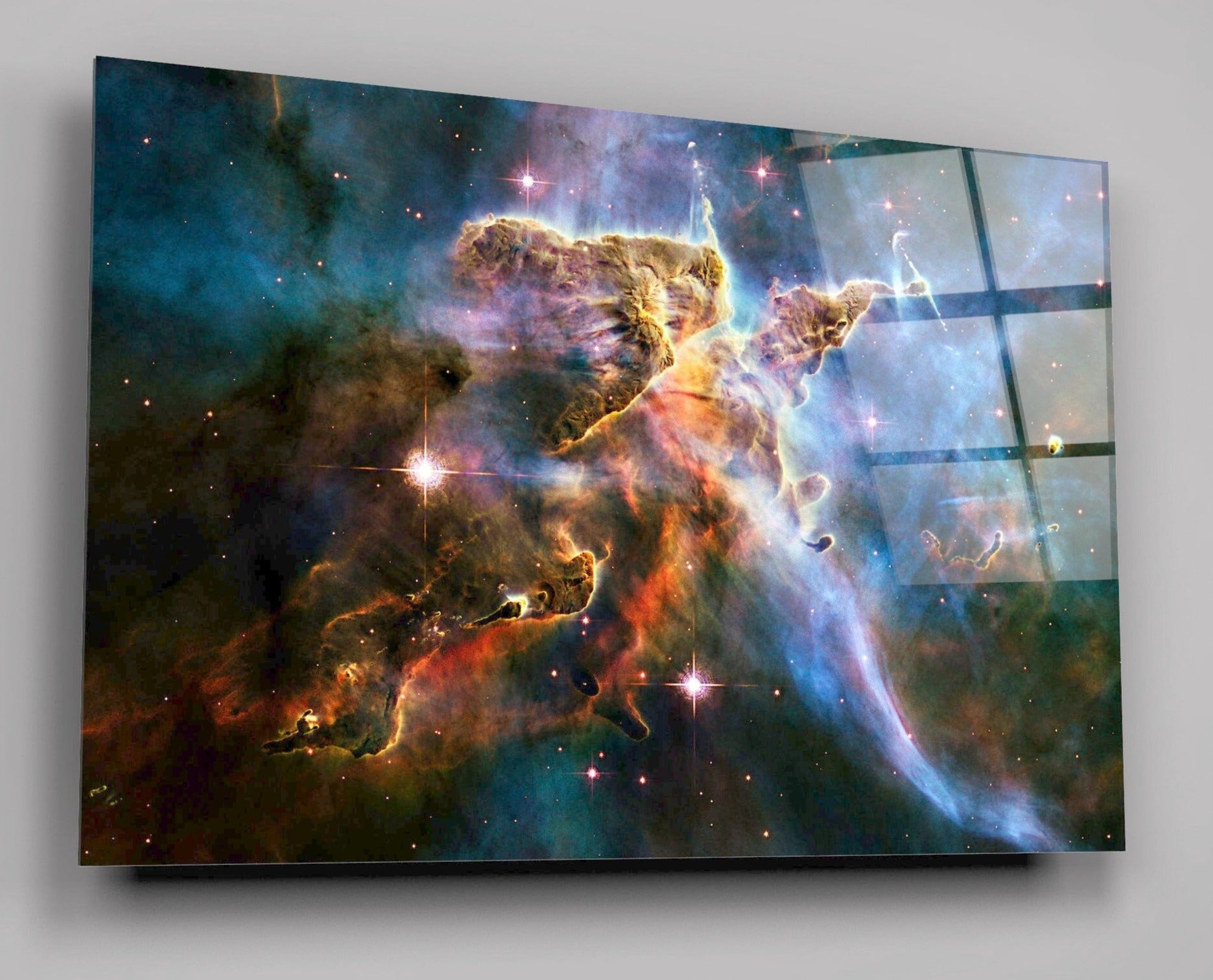 Nebula Space Galaxy Image Taken From The NASA Hubble Telescope High Gloss Acrylic Glass Wall Art Ready To Hang