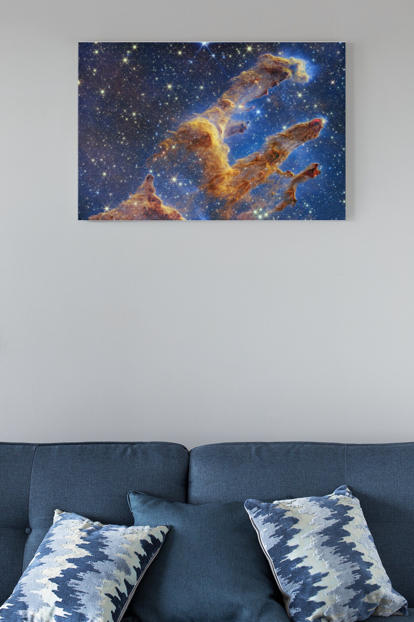 Pillars of Creation James Webb Space NASA Telescope High Gloss Acrylic Glass Wall Art Ready To Hang