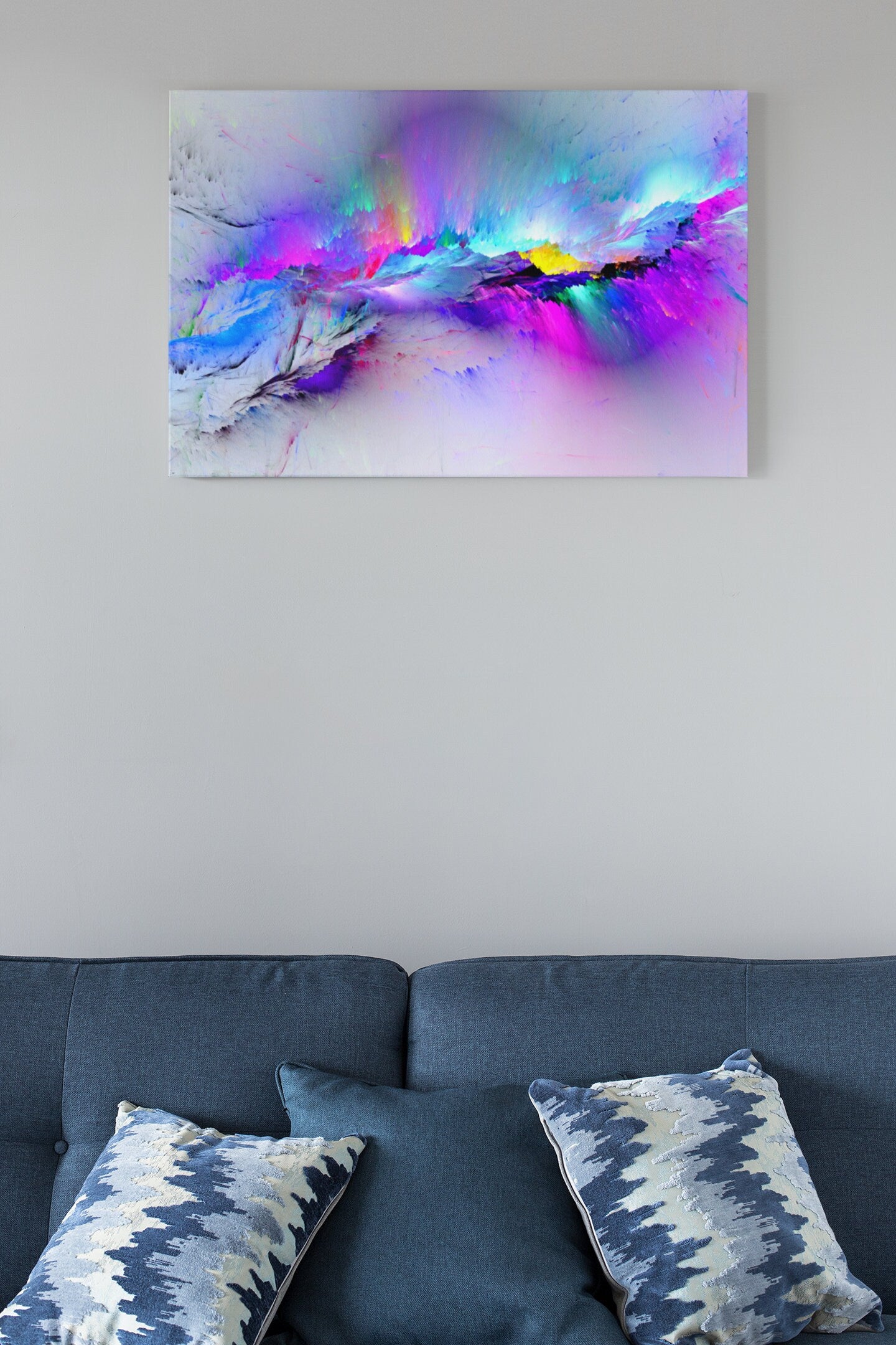 Multicolored Abstract Background High Gloss Acrylic Glass Wall Art