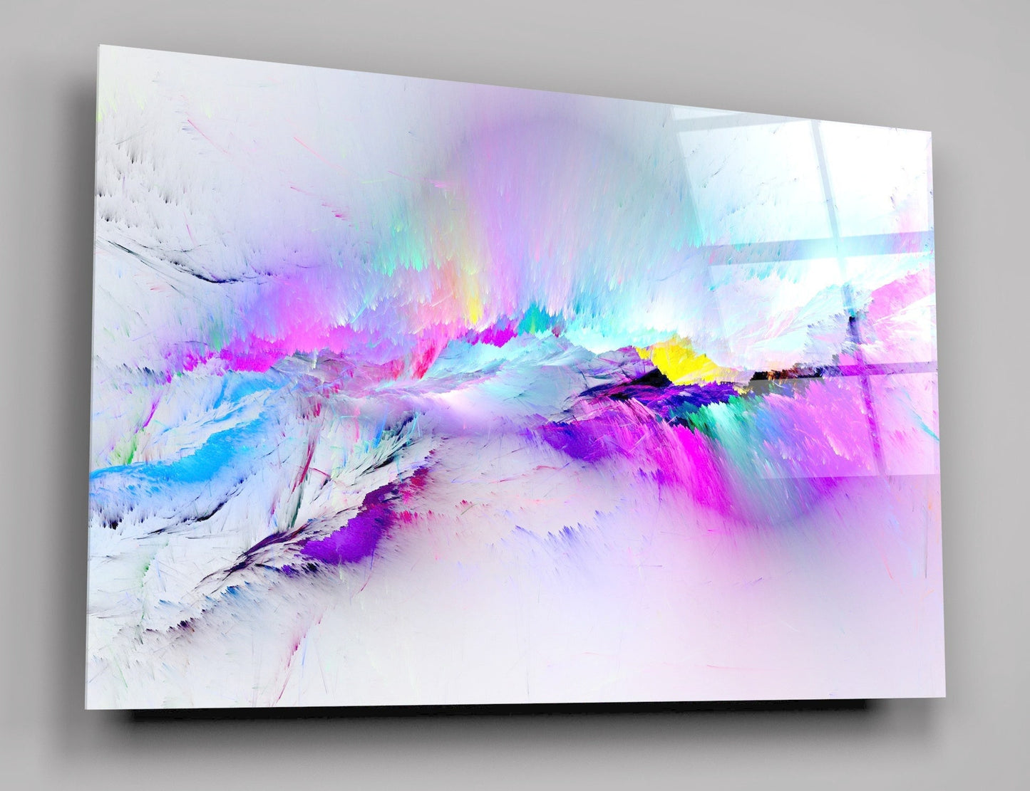 Multicolored Abstract Background High Gloss Acrylic Glass Wall Art