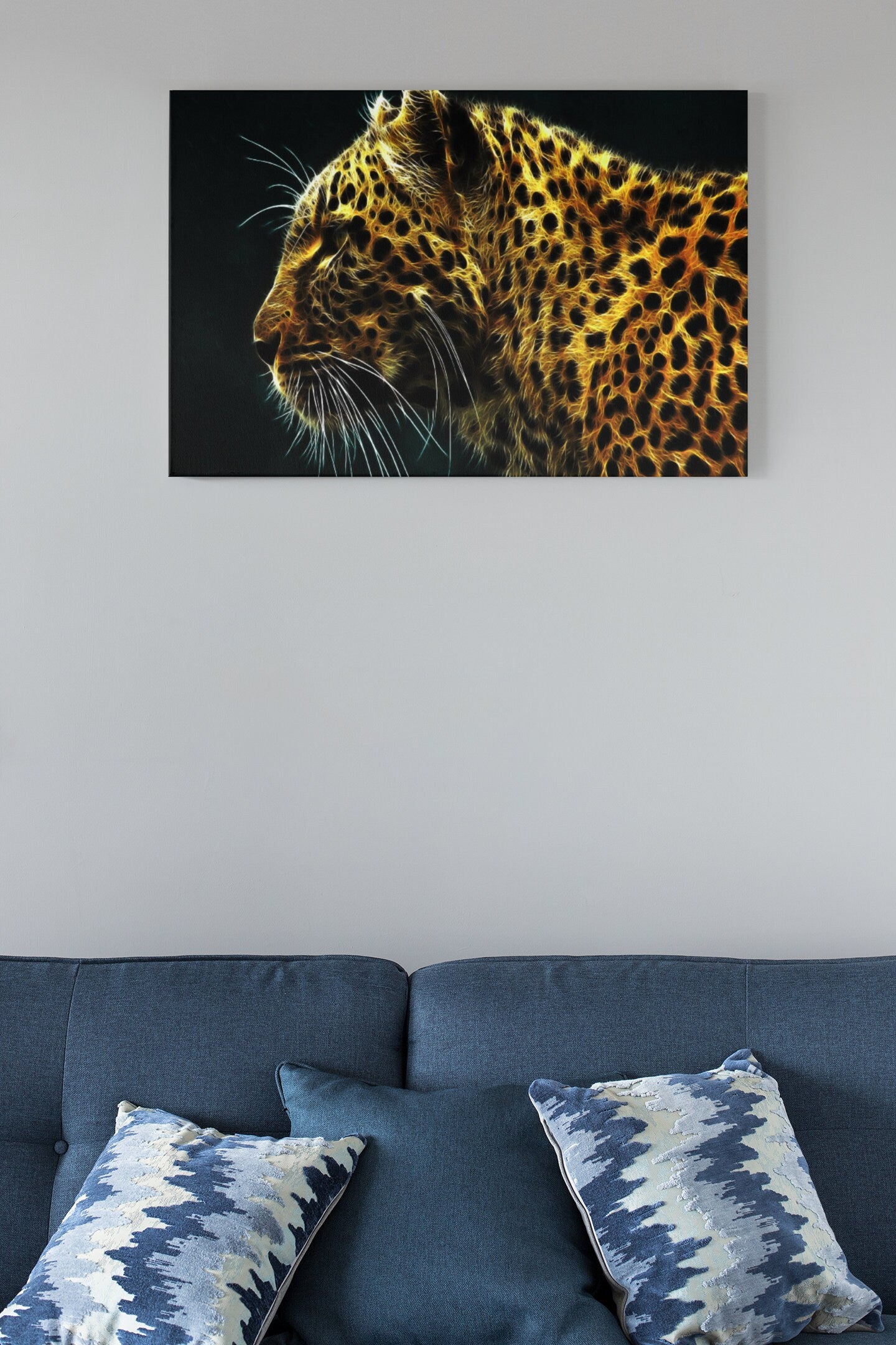 Leopard High Gloss Acrylic Glass Wall Art Ready To Hang