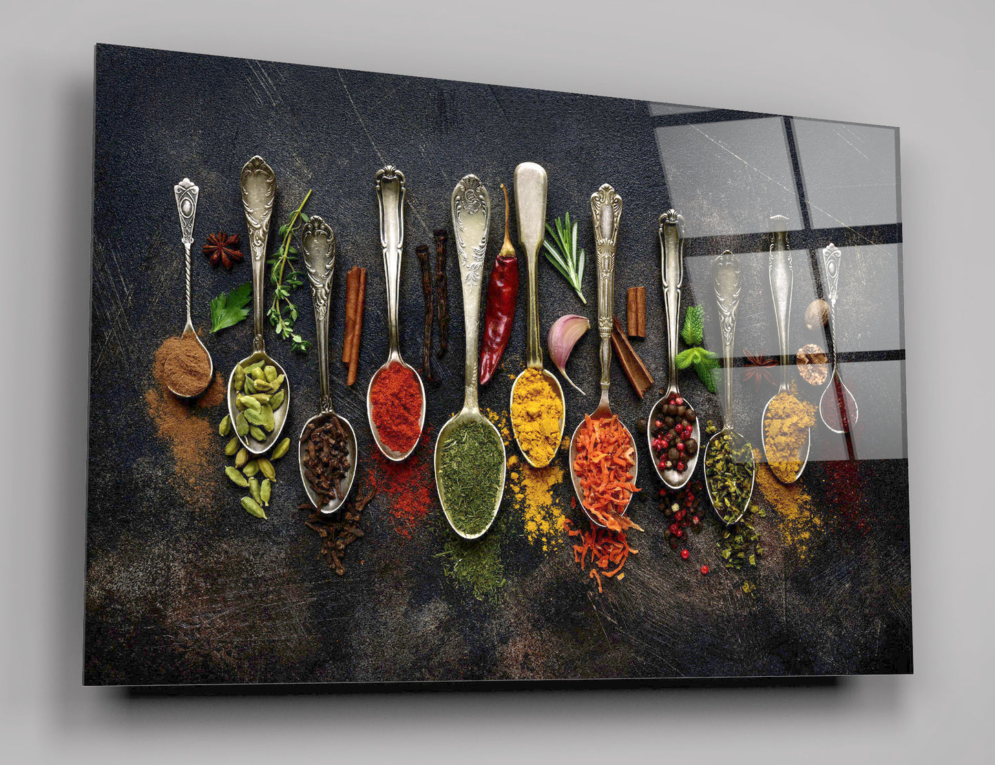 Herbs And Spices High Gloss Acrylic Glass Wall Art Ready To Hang