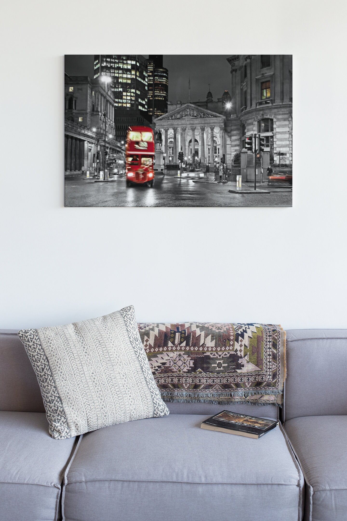 London Red Bus High Gloss Acrylic Glass Wall Art Ready To Hang