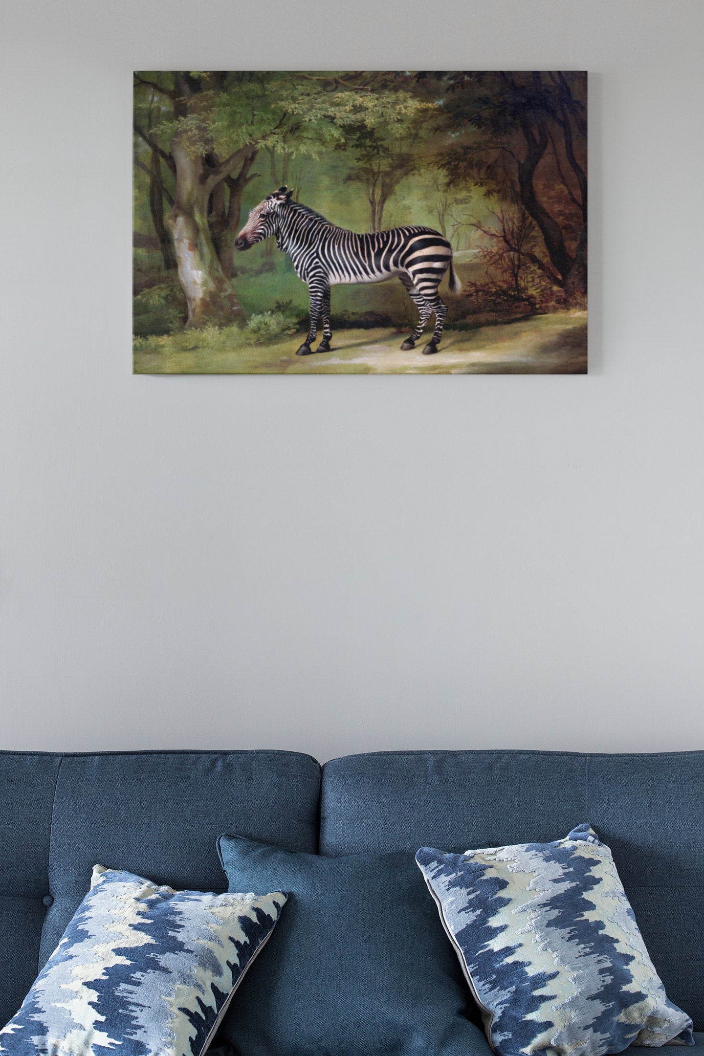 Zebra By George Stubbs High Gloss Acrylic Glass Wall Art Ready To Hang