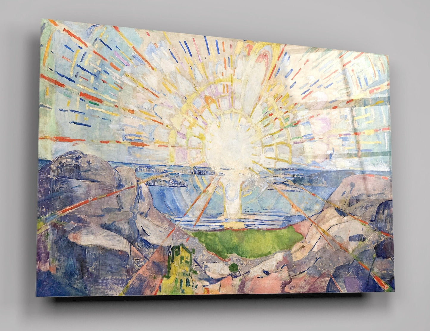 Edvard Munch's Solenintro High Gloss Acrylic Glass Wall Art Ready To Hang