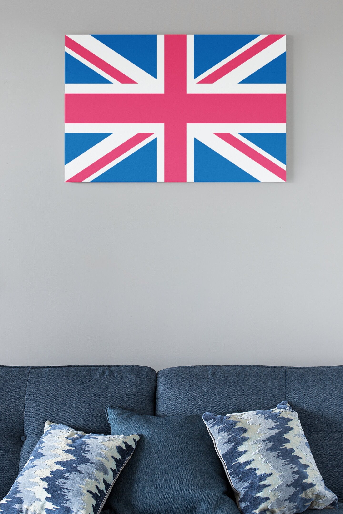 Union Jack Flag, England, High Gloss Acrylic Glass Wall Art Ready To Hang