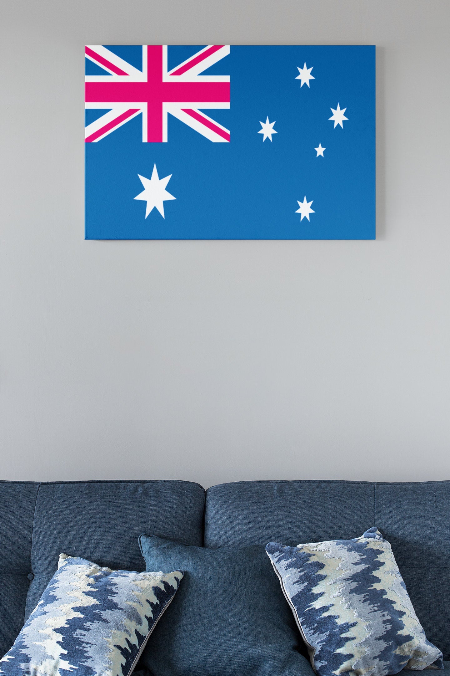 Flag Of Australia High Gloss Acrylic Glass Wall Art Ready To Hang