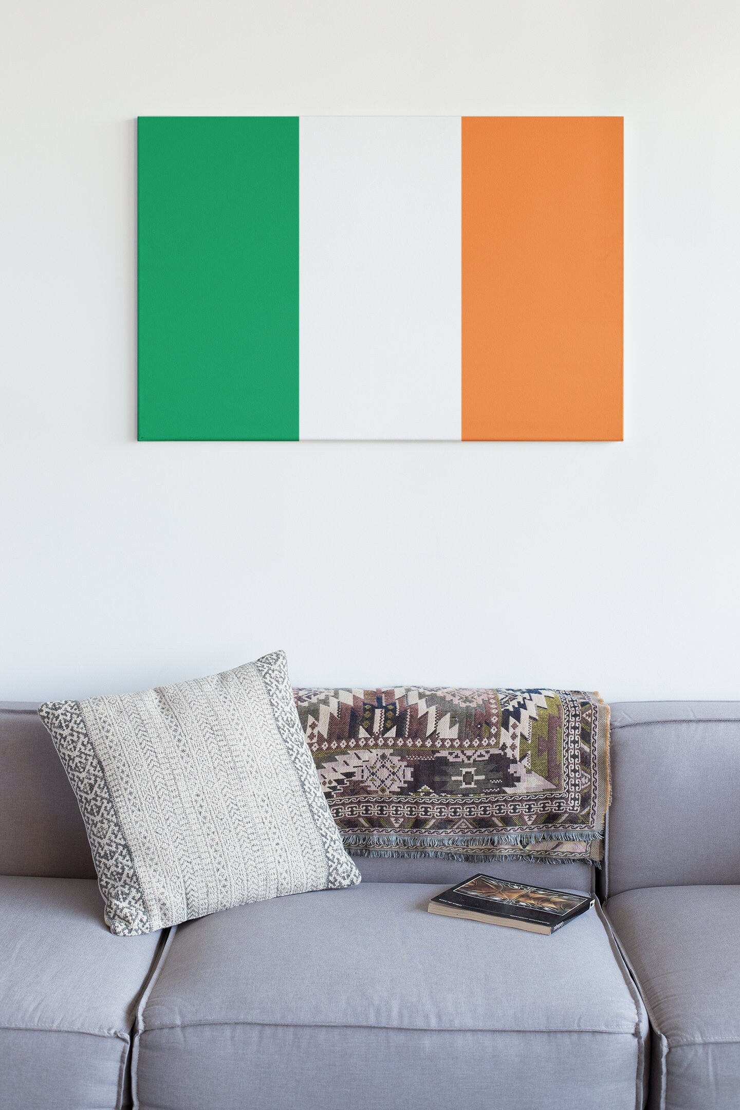 Flag Of Ireland High Gloss Acrylic Glass Wall Art Ready To Hang