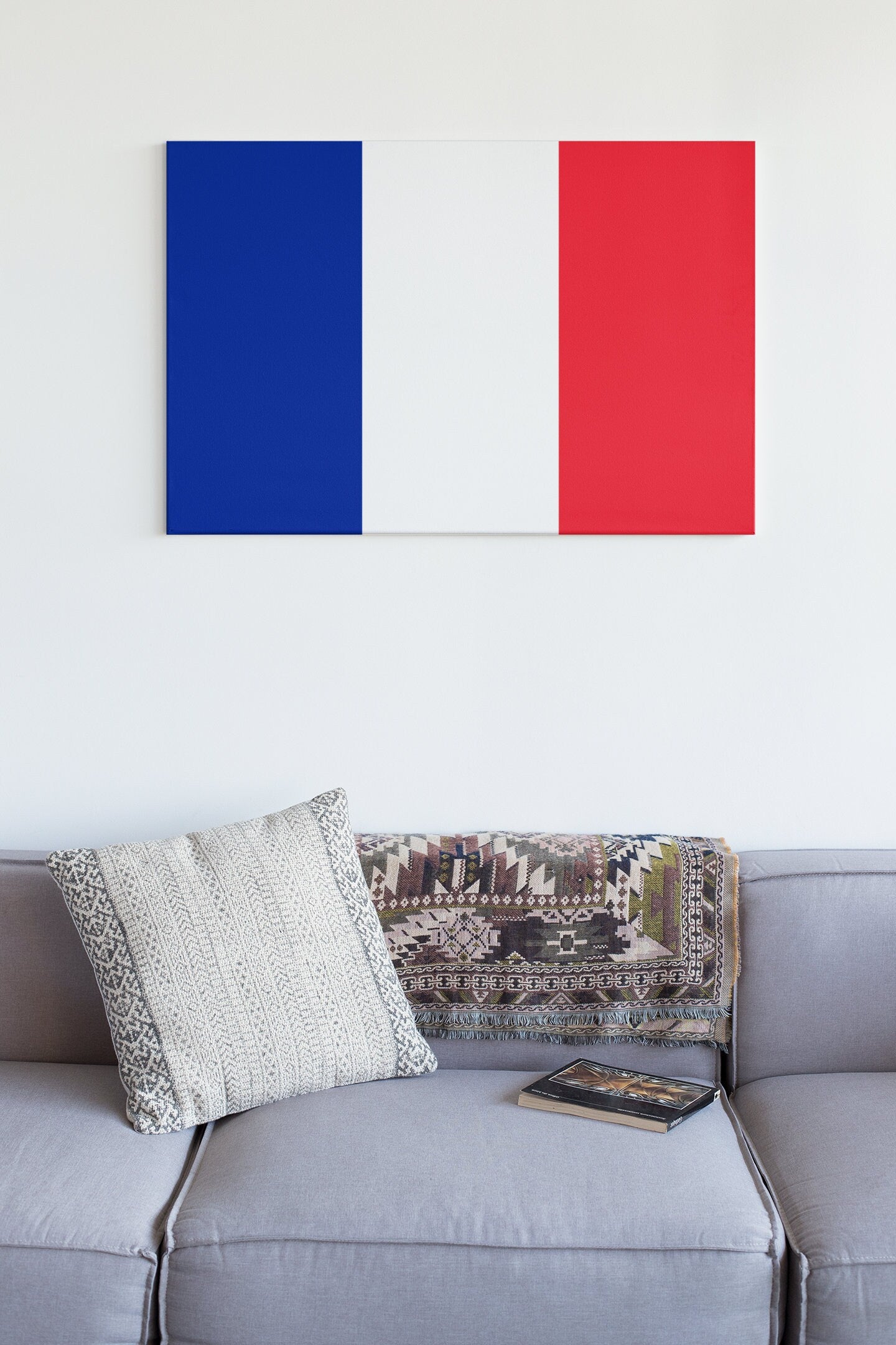 Flag Of France High Gloss Acrylic Glass Wall Art Ready To Hang