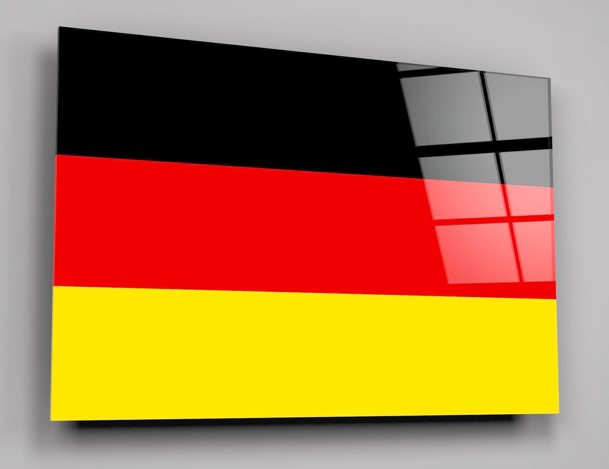 Flag Of Germany High Gloss Acrylic Glass Wall Art Ready To Hang