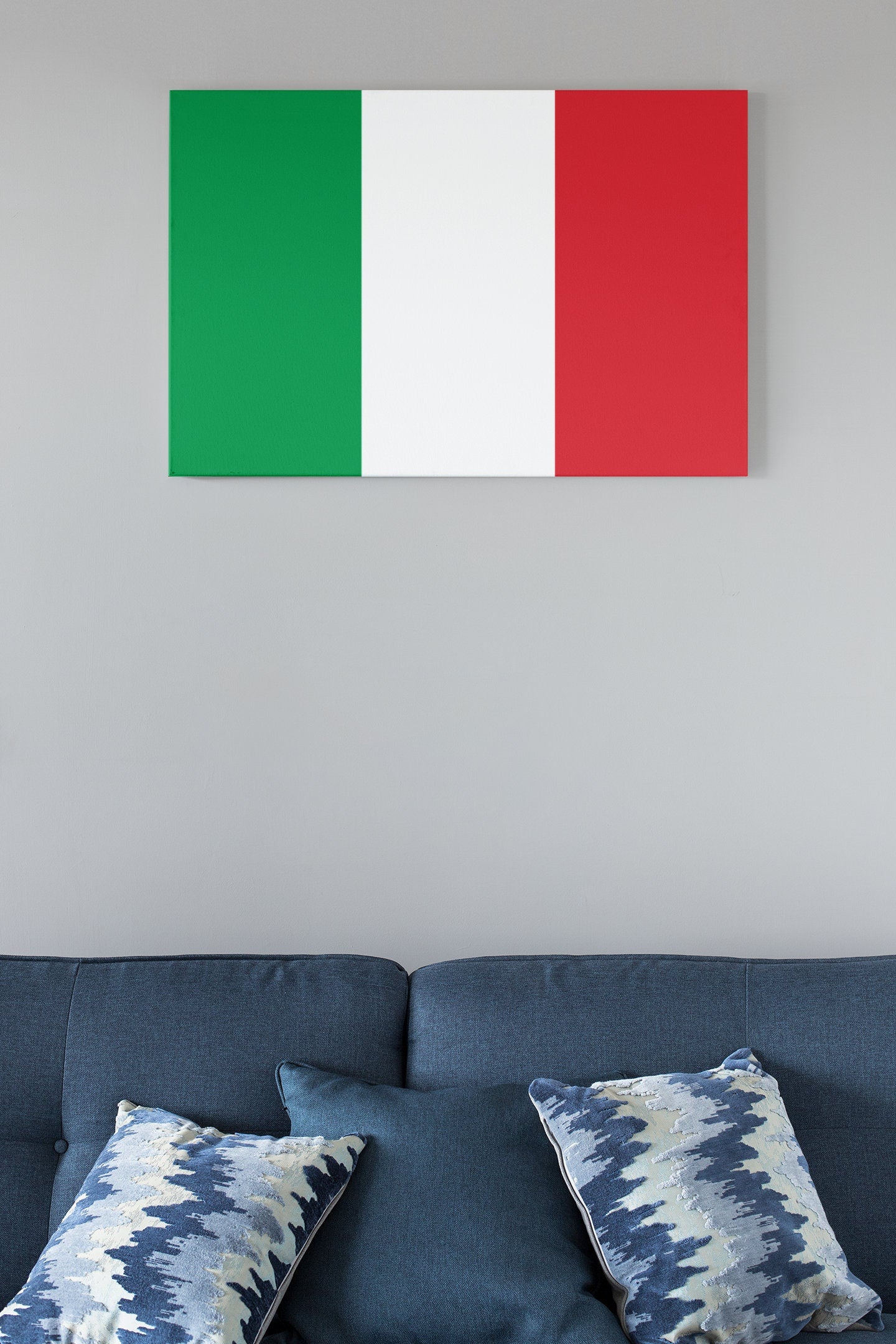 Flag of Italy High Gloss Acrylic Glass Wall Art Ready To Hang