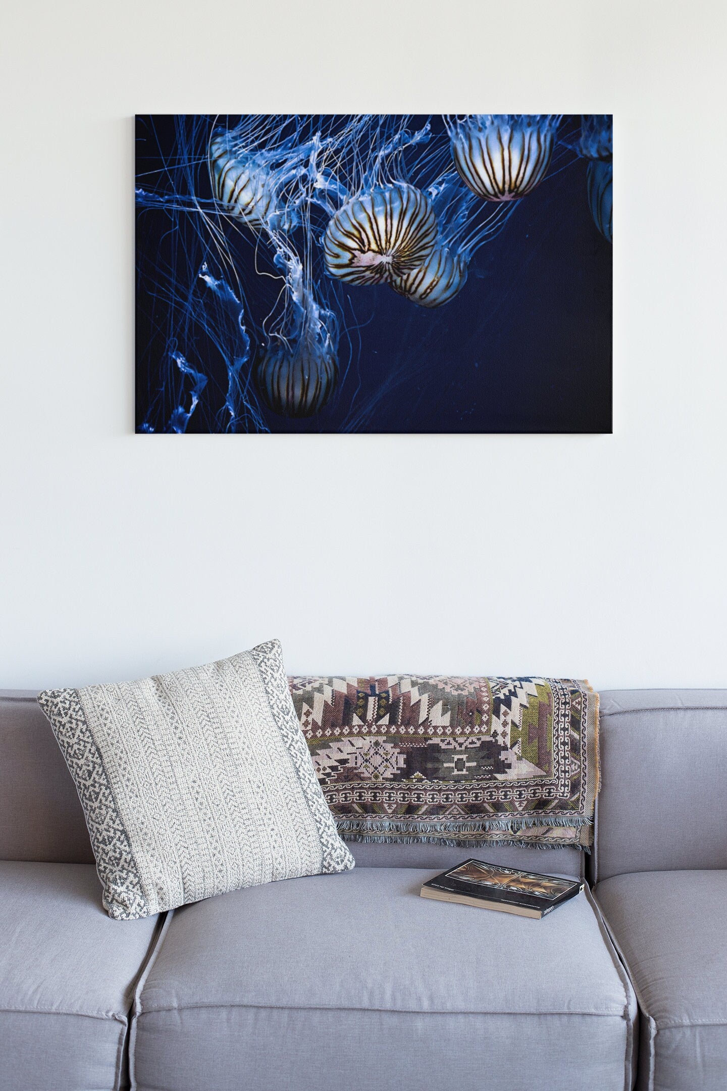 Jellyfish Aesthetic Background High Gloss Acrylic Glass Wall Art Ready To Hang