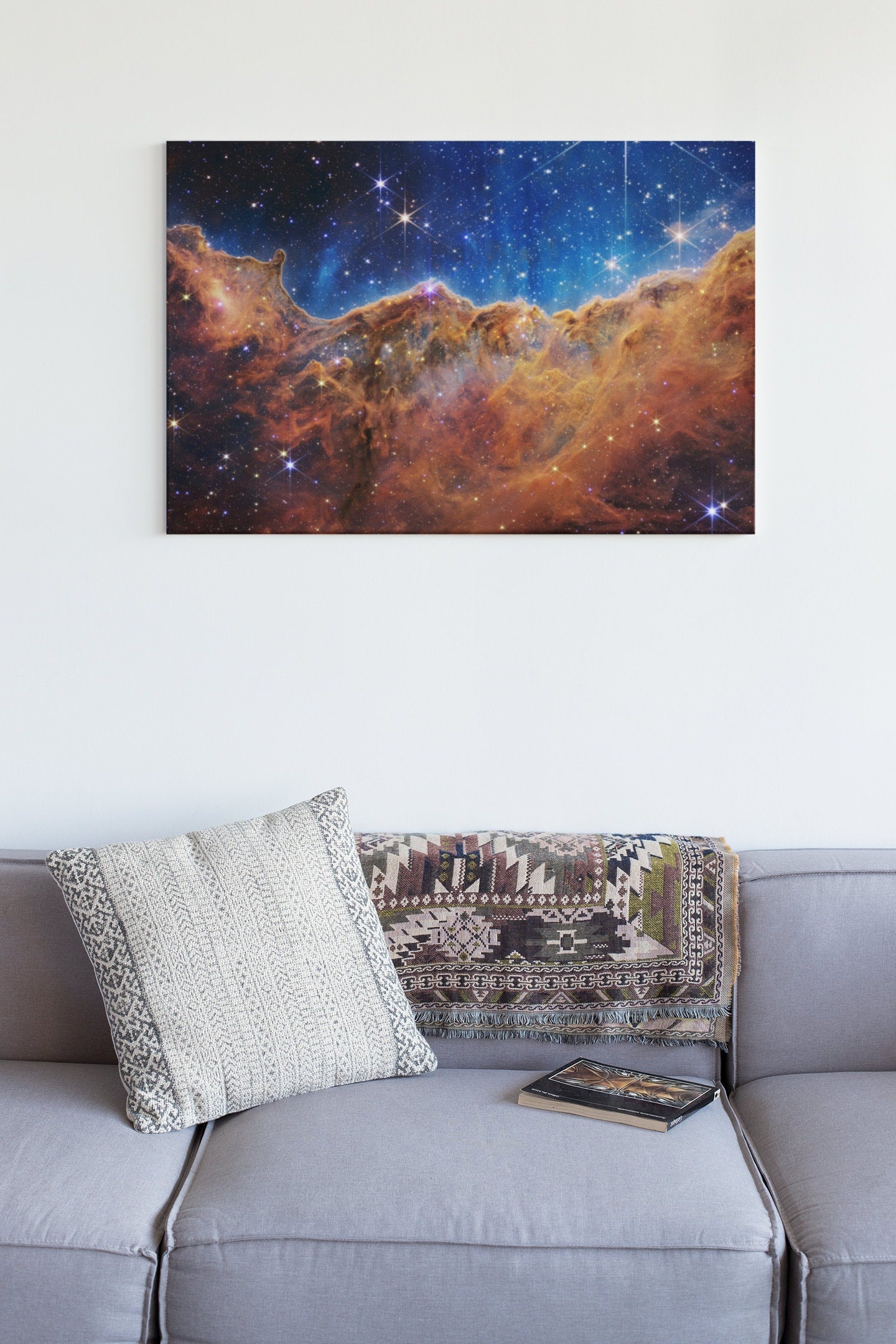 Cosmic Cliffs In The Carina Nebula From NASA’s James Webb Space Telescope High Gloss Acrylic Glass Wall Art Ready To Hang