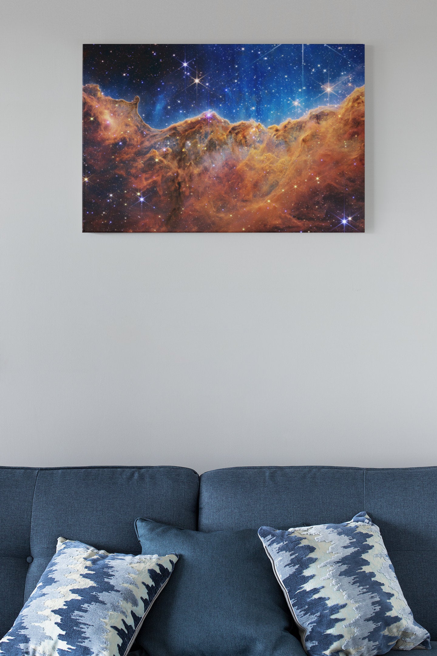 Cosmic Cliffs In The Carina Nebula From NASA’s James Webb Space Telescope High Gloss Acrylic Glass Wall Art Ready To Hang