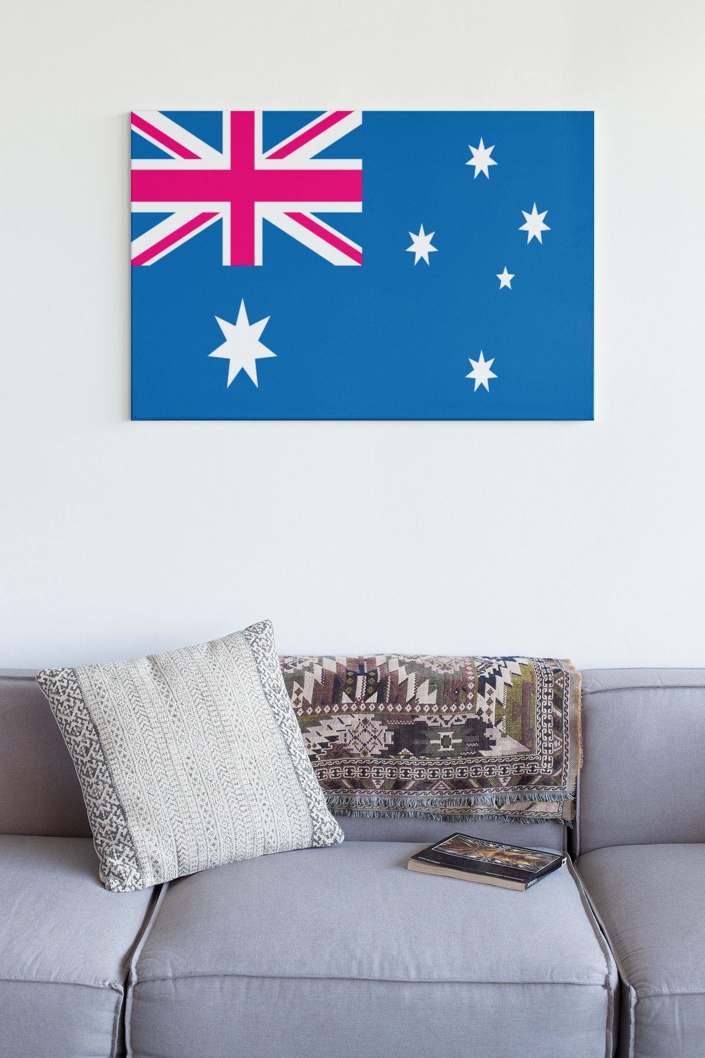 Flag Of Australia High Gloss Acrylic Glass Wall Art Ready To Hang