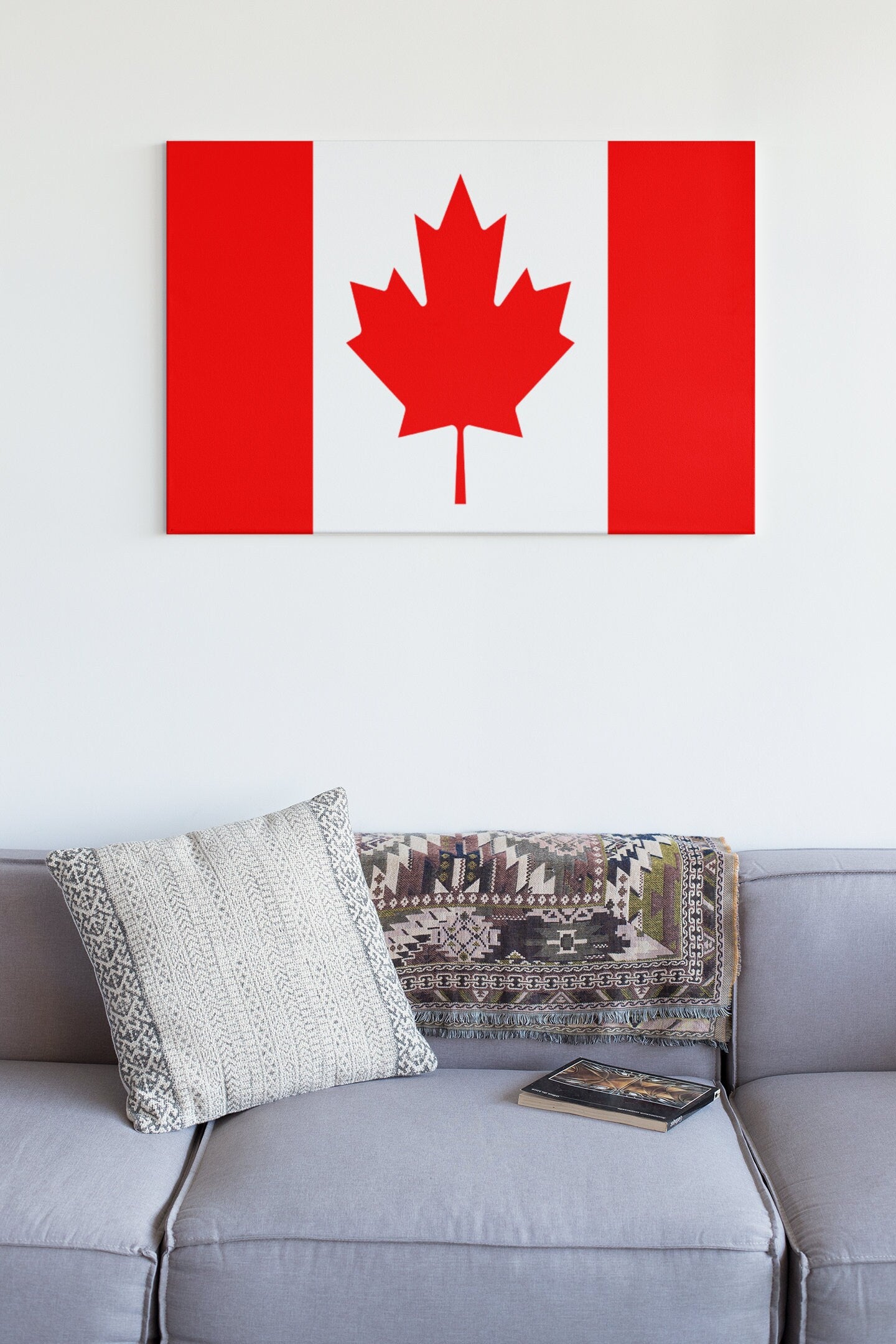 Flag Of Canada High Gloss Acrylic Glass Wall Art Ready To Hang