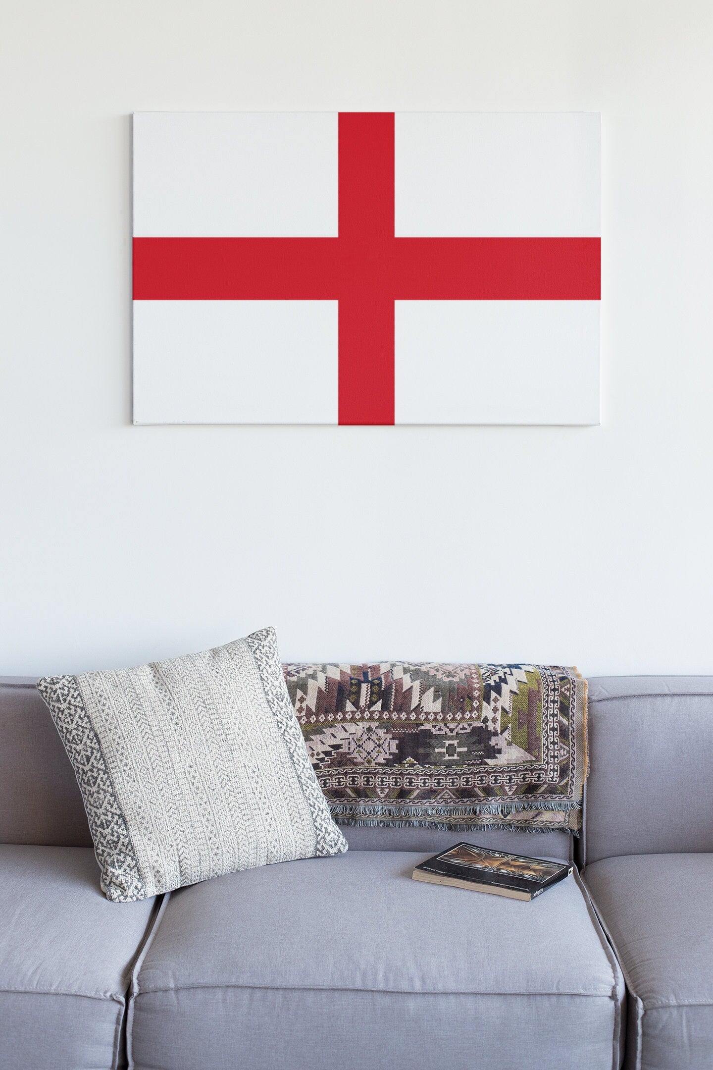 Flag Of England High Gloss Acrylic Glass Wall Art Ready To Hang