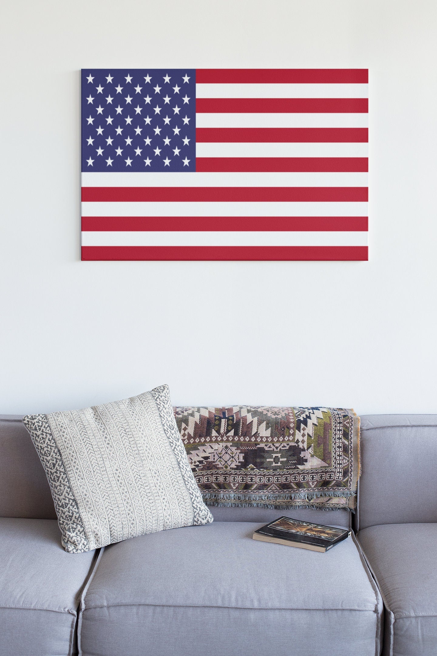 Flag of The United States Of America High Gloss Acrylic Glass Wall Art Ready To Hang